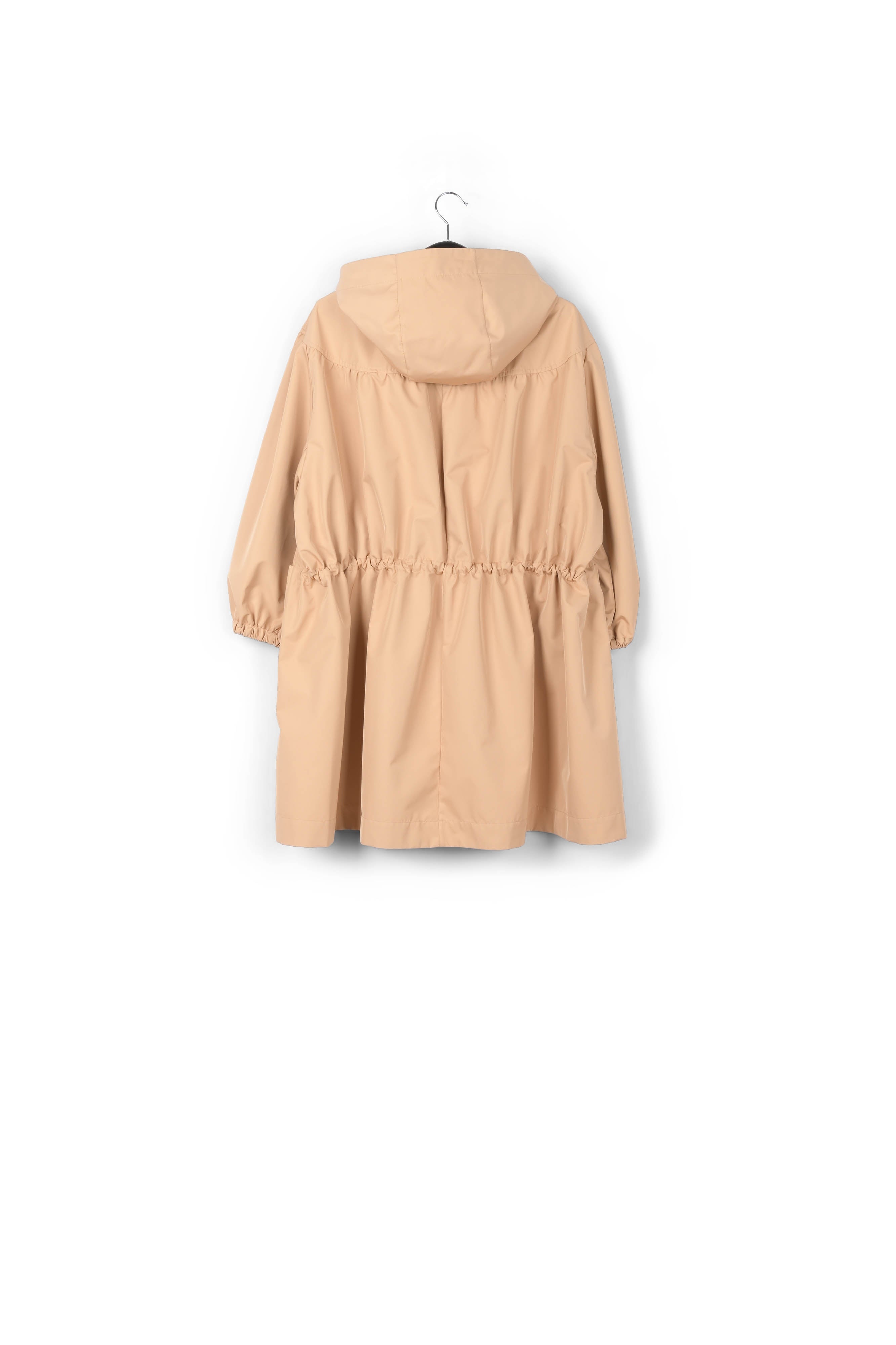 Beige hooded raincoat RE—SSENTIEL | Essentiel second hand