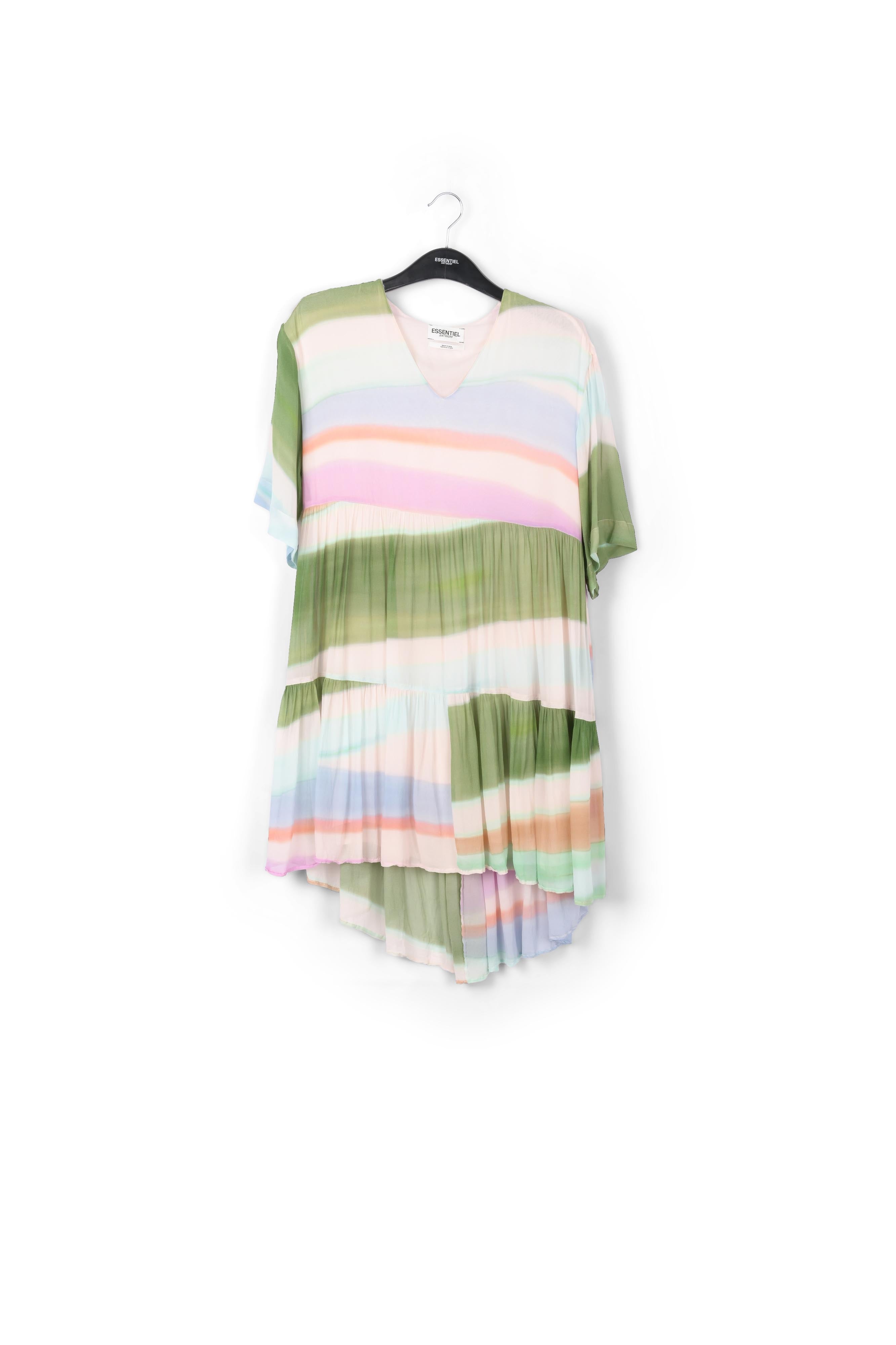Multicolor tiered mini dress RE—SSENTIEL | Essentiel second hand