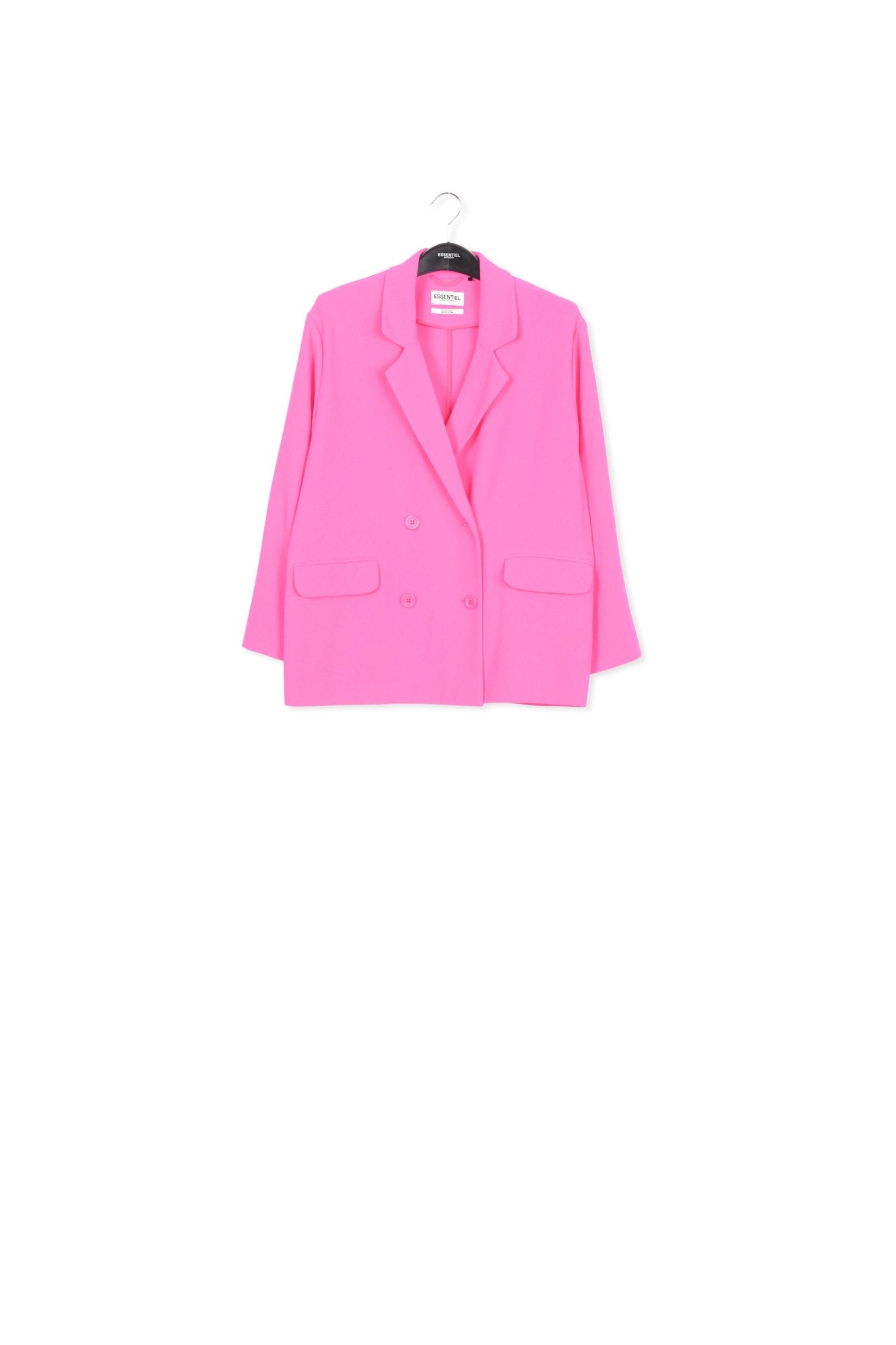 Fuchsia double-breasted blazer RE—SSENTIEL | Essentiel second hand