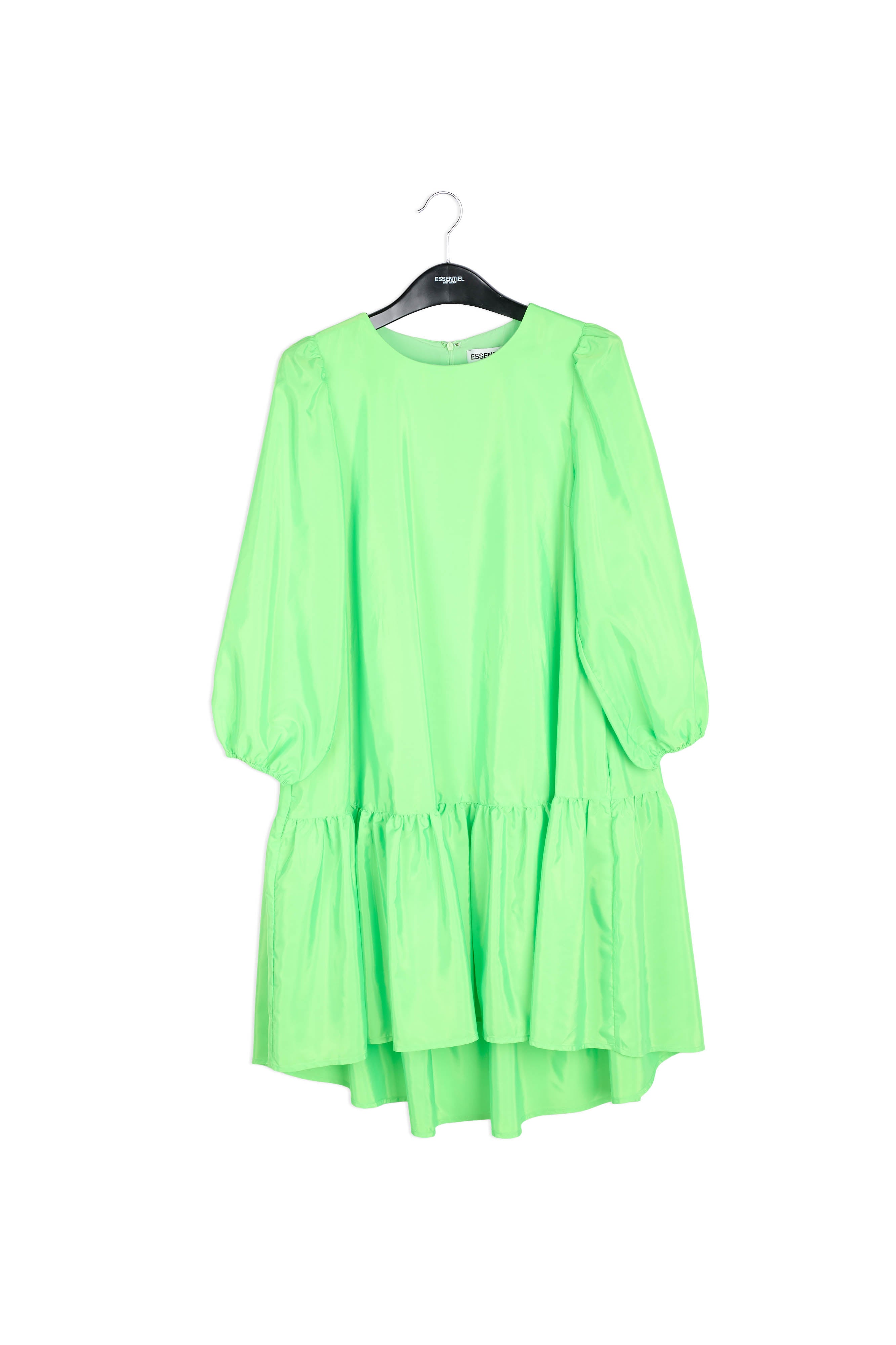Neon green oversized mini dress RE—SSENTIEL | Essentiel second hand