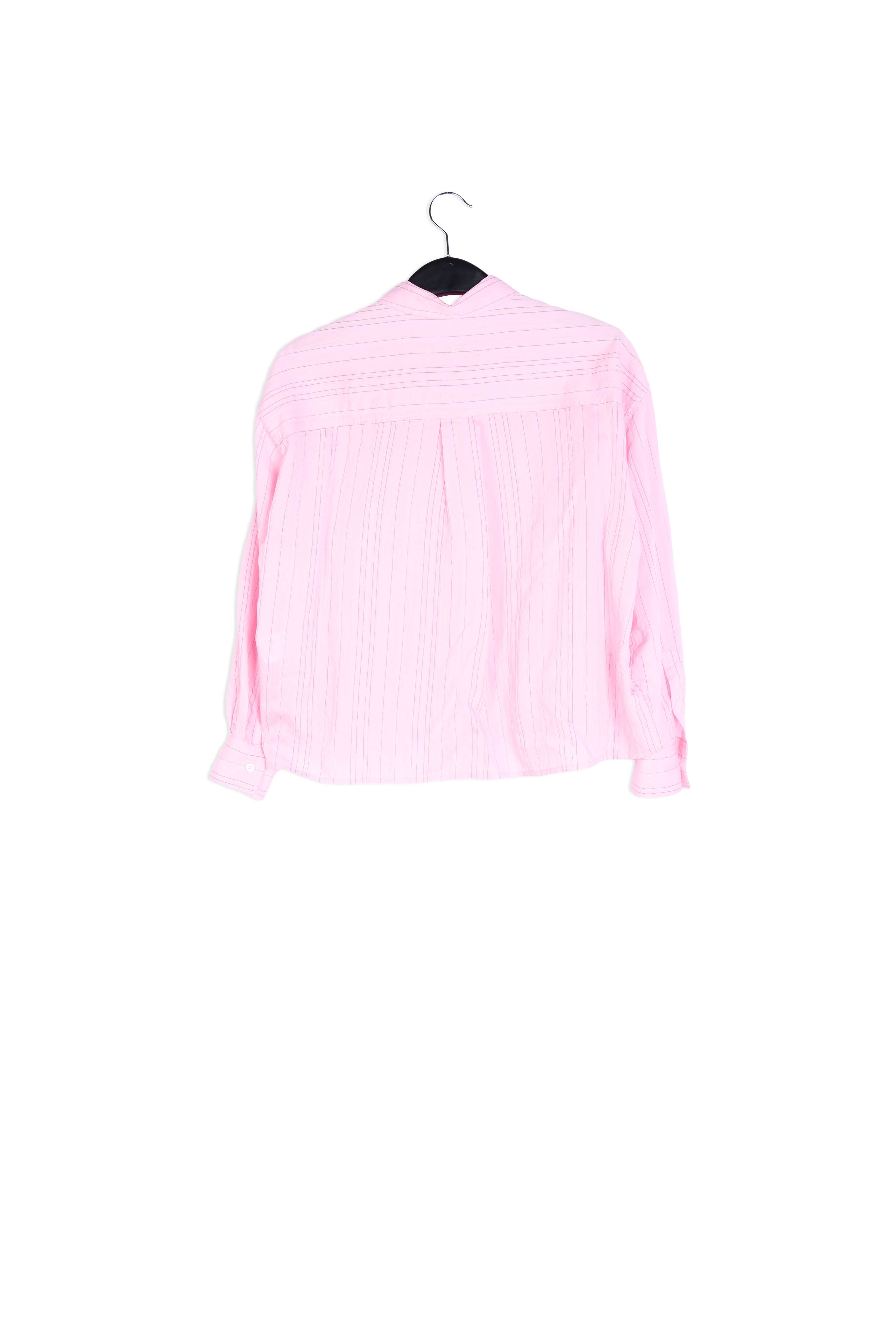 Light pink striped oversized shirt RE—SSENTIEL | Essentiel second hand