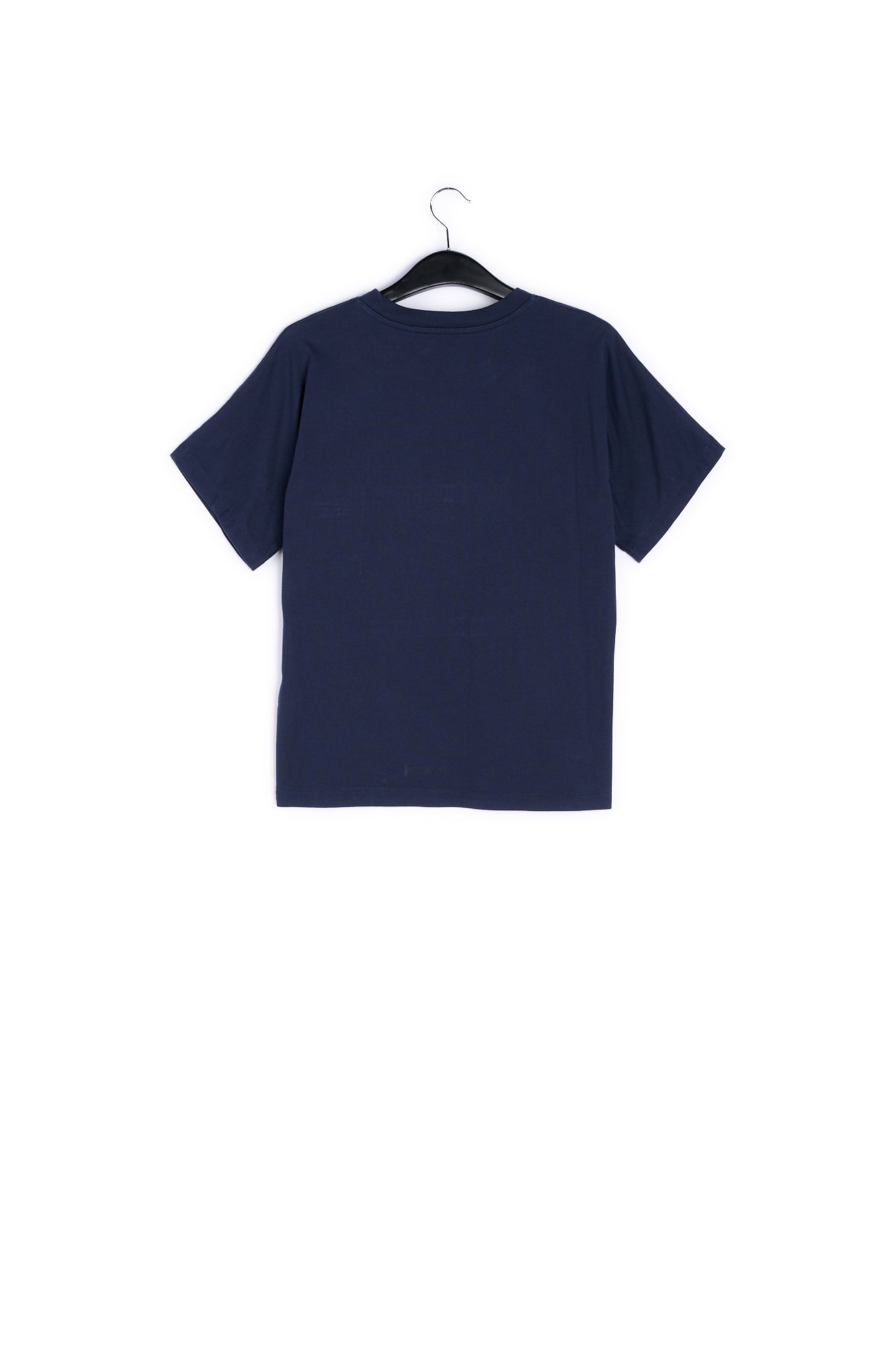 Dark blue oversized organic cotton T-shirt RE—SSENTIEL | Essentiel second hand