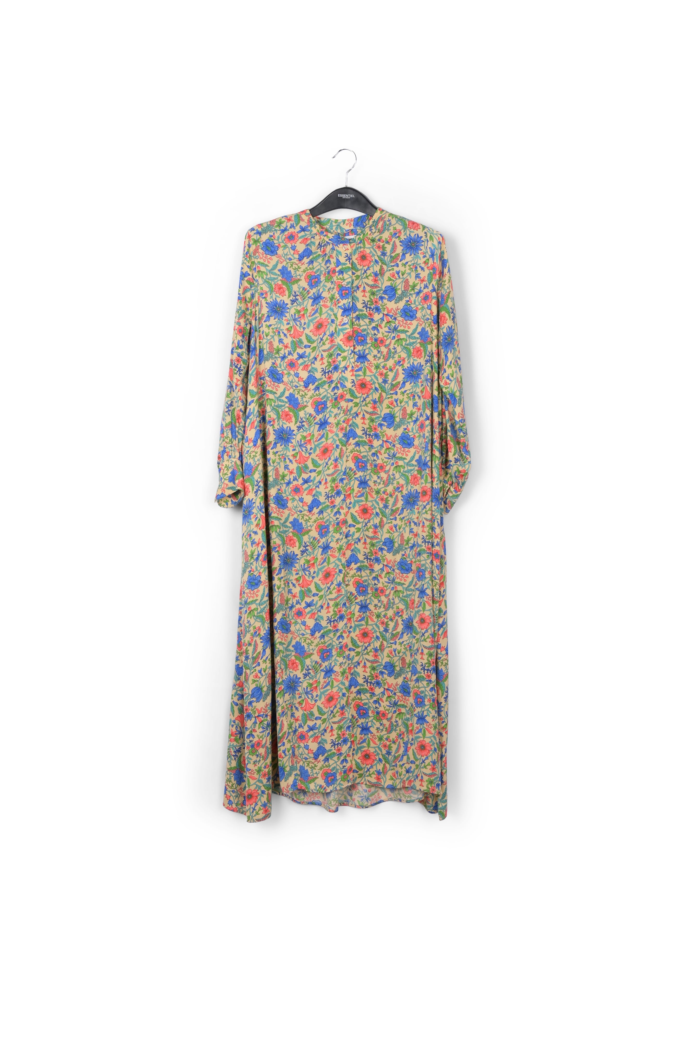 Robe chemise crème à imprimé fleuri RE—SSENTIEL | Essentiel second hand