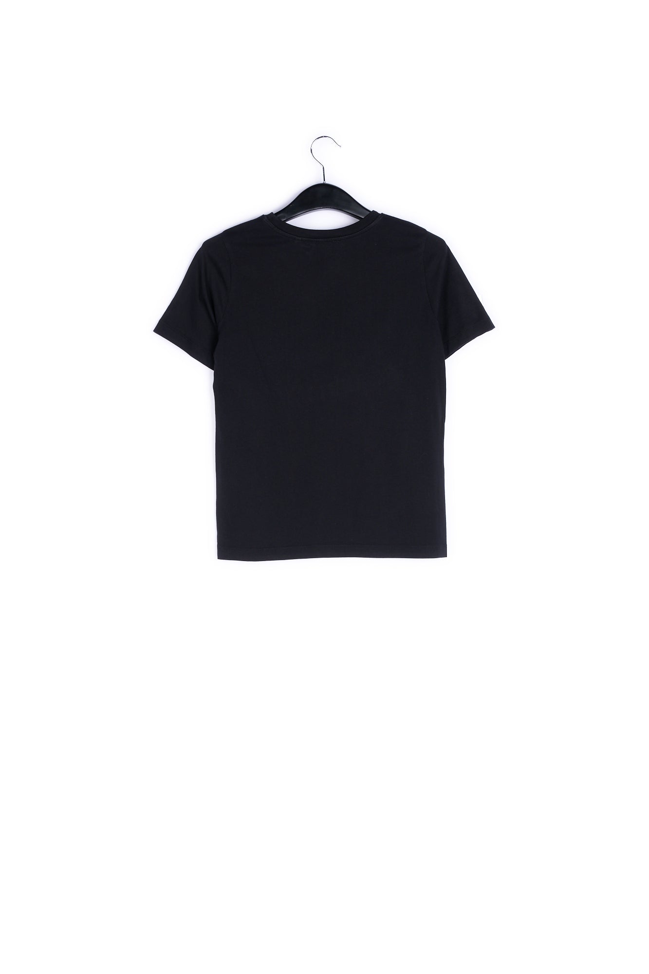 Black printed cotton T-shirt RE—SSENTIEL | Essentiel second hand