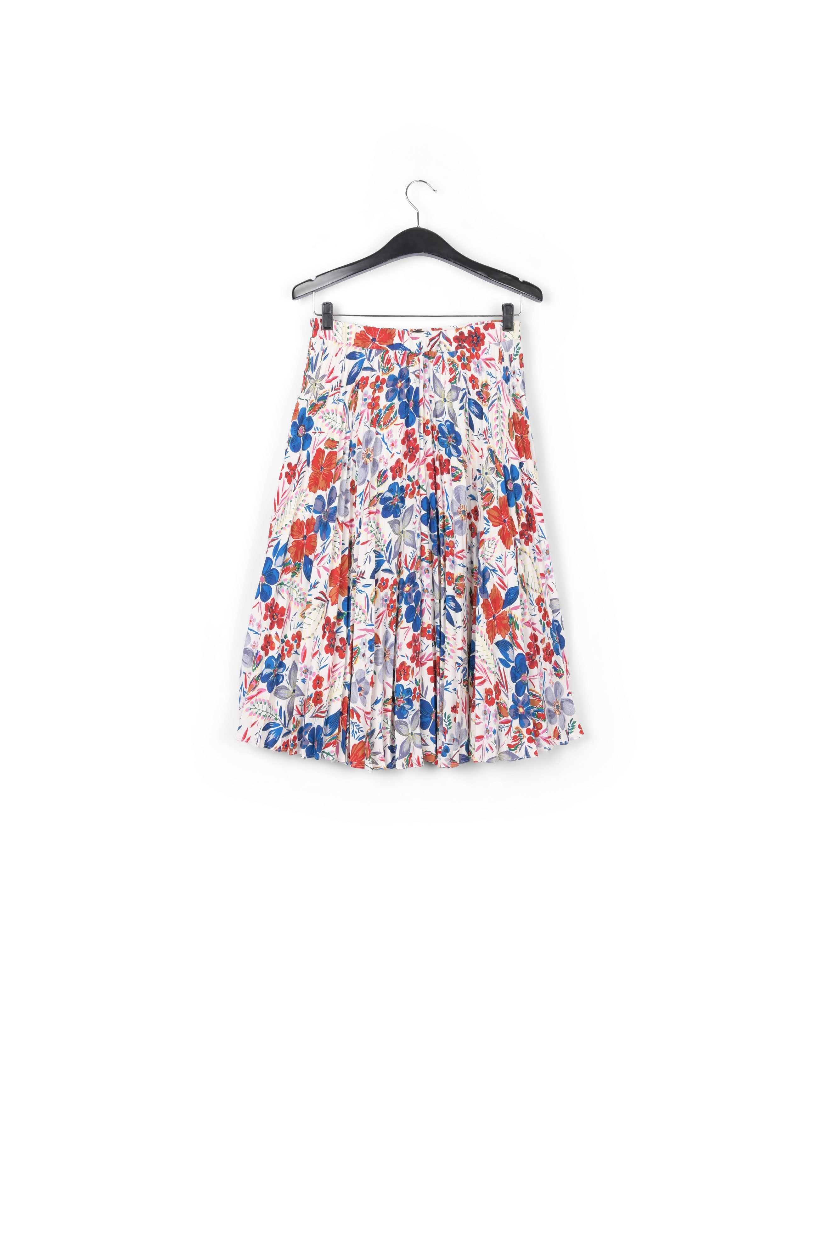 Floral-print plissé midi skirt RE—SSENTIEL | Essentiel second hand