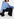 Blauwe oversized trui in mohairmix Faume - seconde main