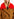 Manteau camel avec col en fausse fourrure rouge Faume - seconde main