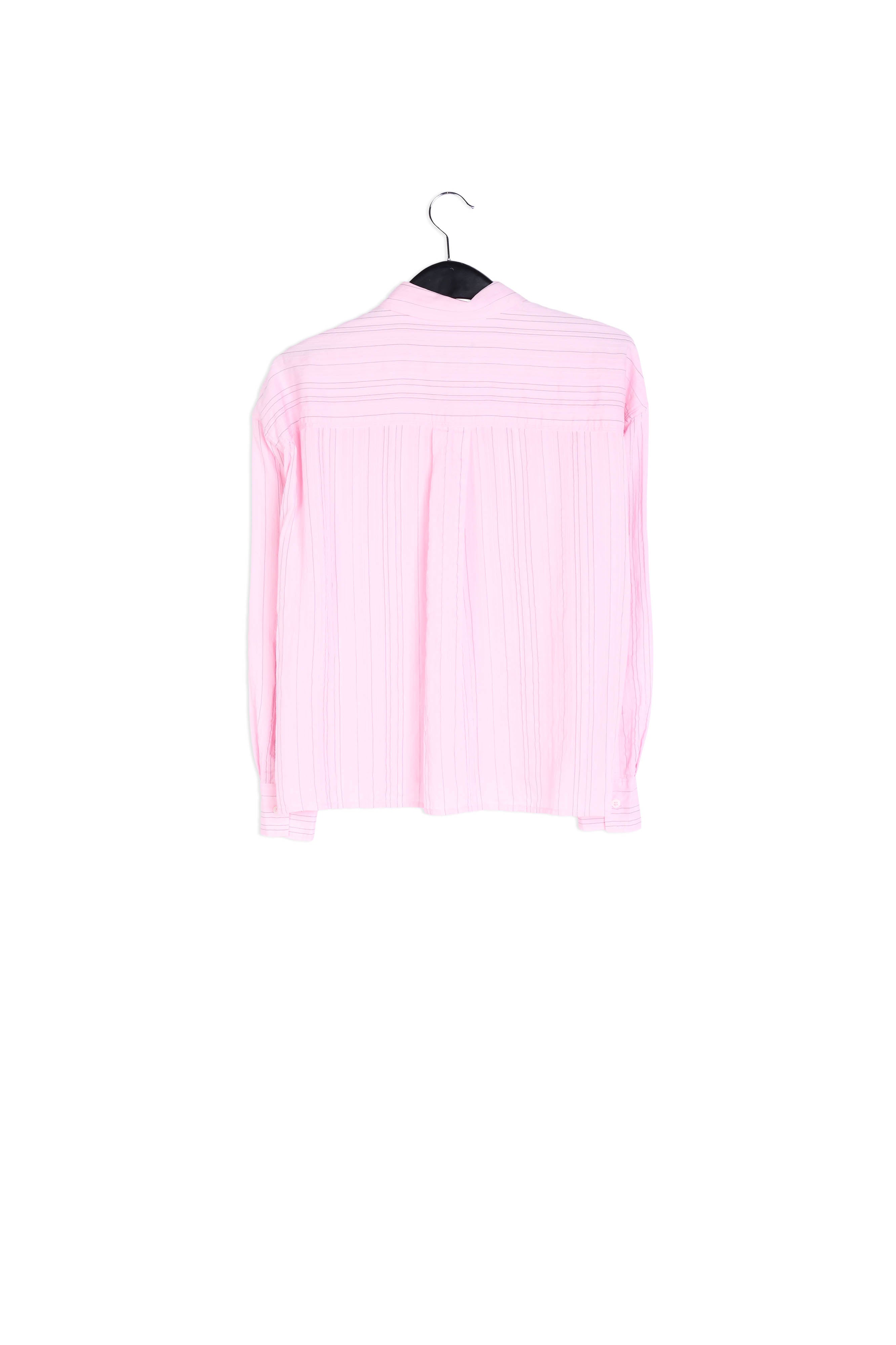 Light pink striped oversized shirt RE—SSENTIEL | Essentiel second hand