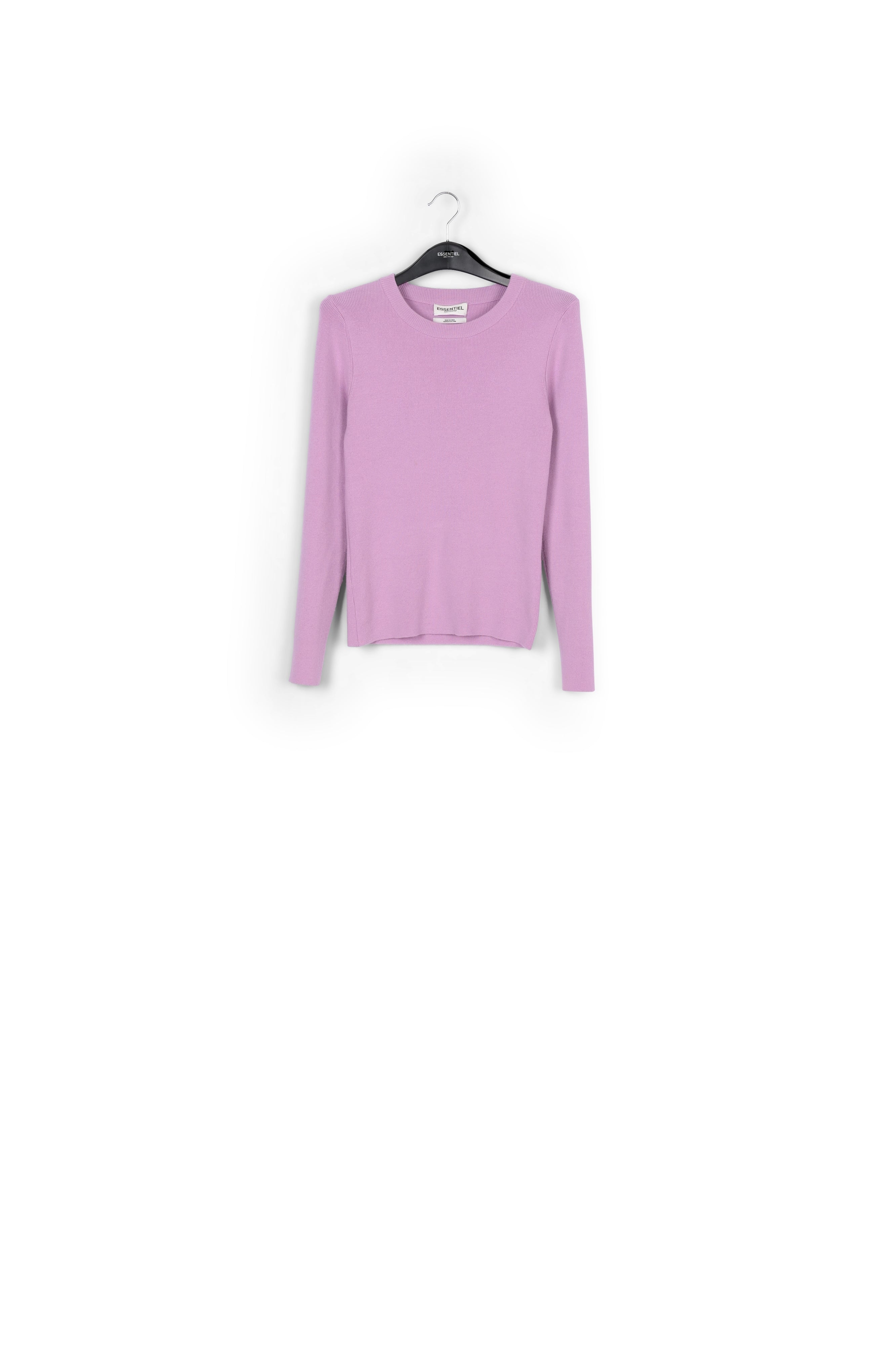 Pull lilas en tricot côtelé RE—SSENTIEL | Essentiel second hand