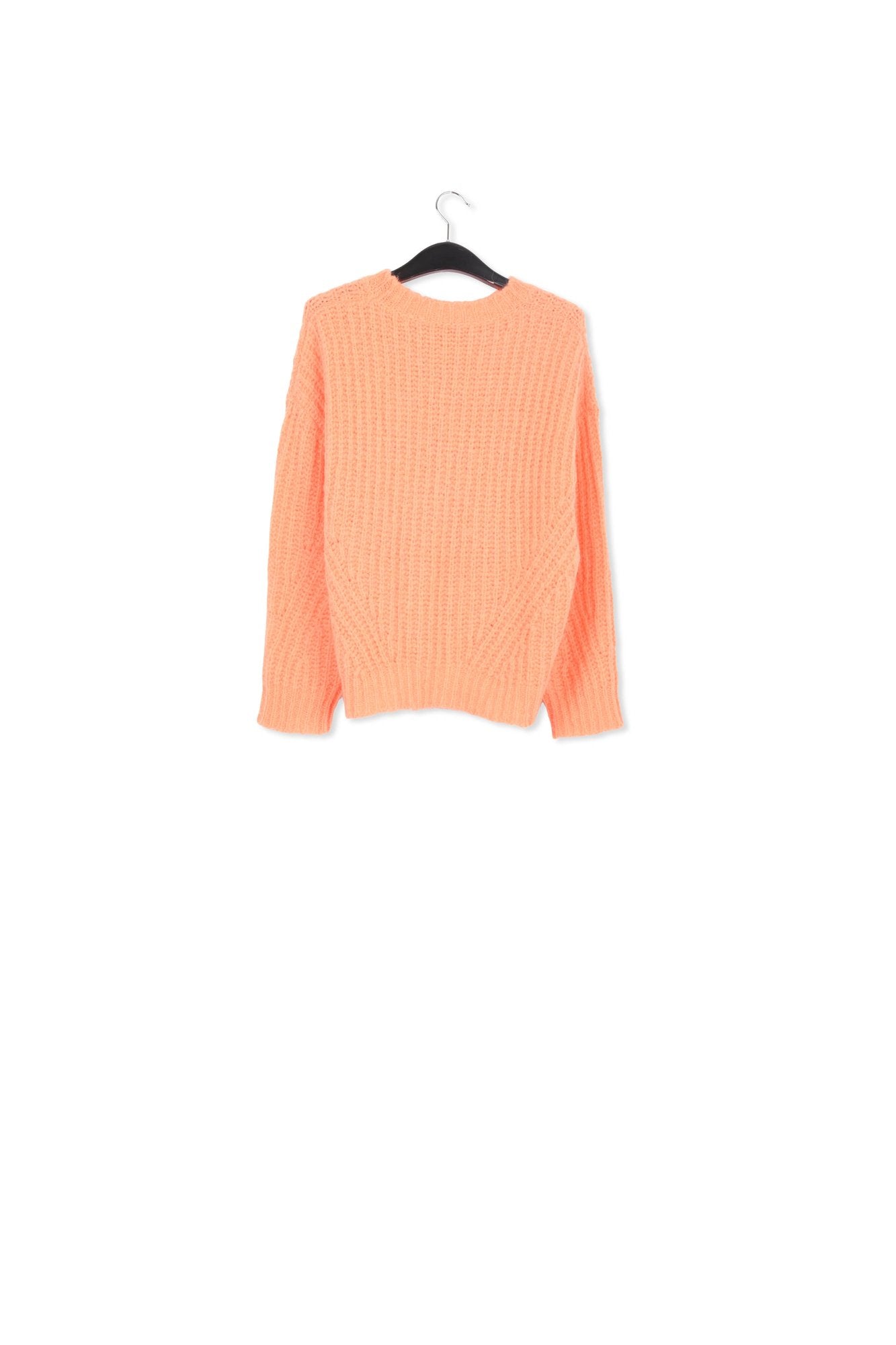 Orange rib-knitted sweater RE—SSENTIEL | Essentiel second hand