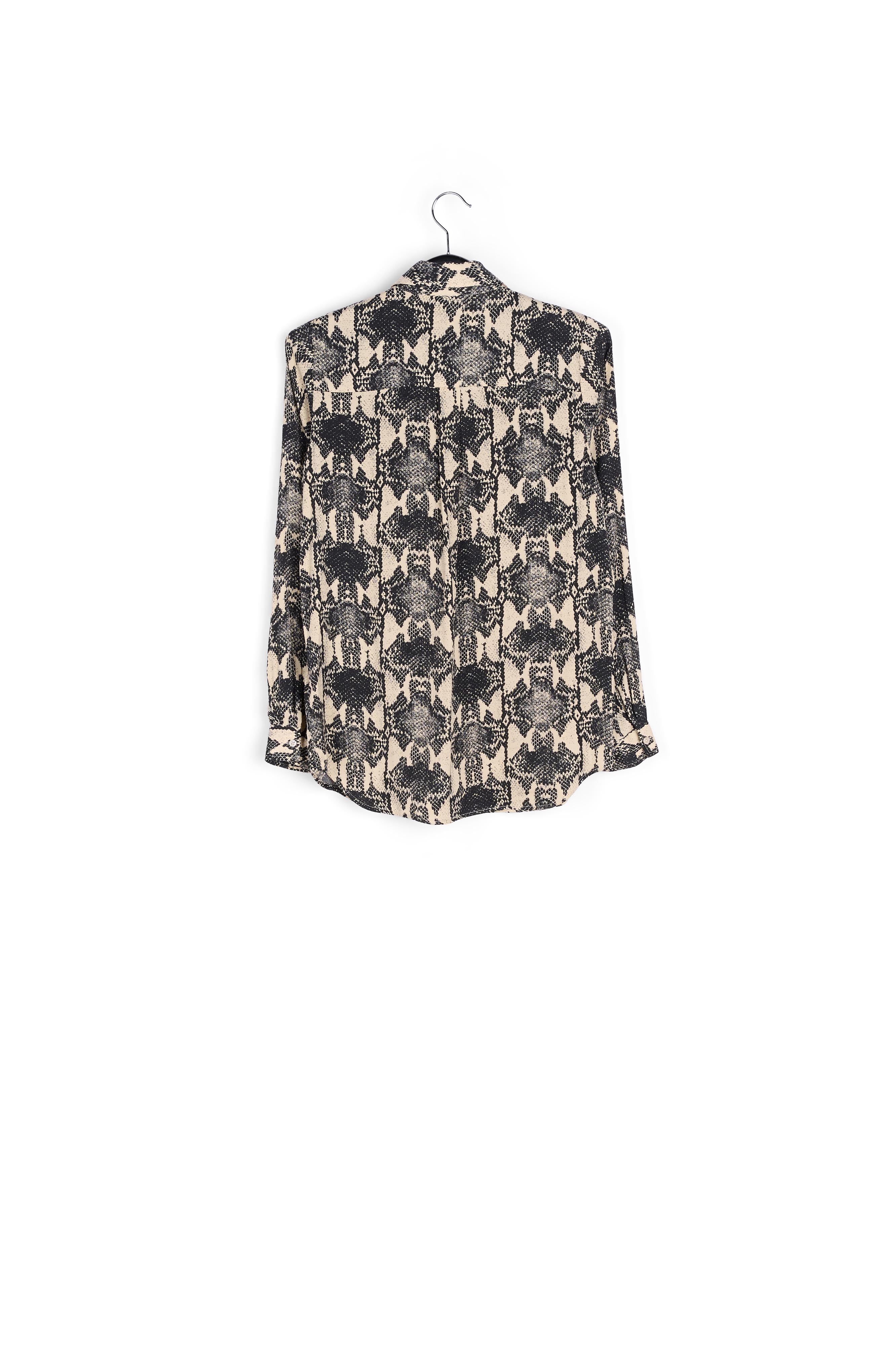 Gebroken wit hemd met slangenprint RE—SSENTIEL | Essentiel second hand