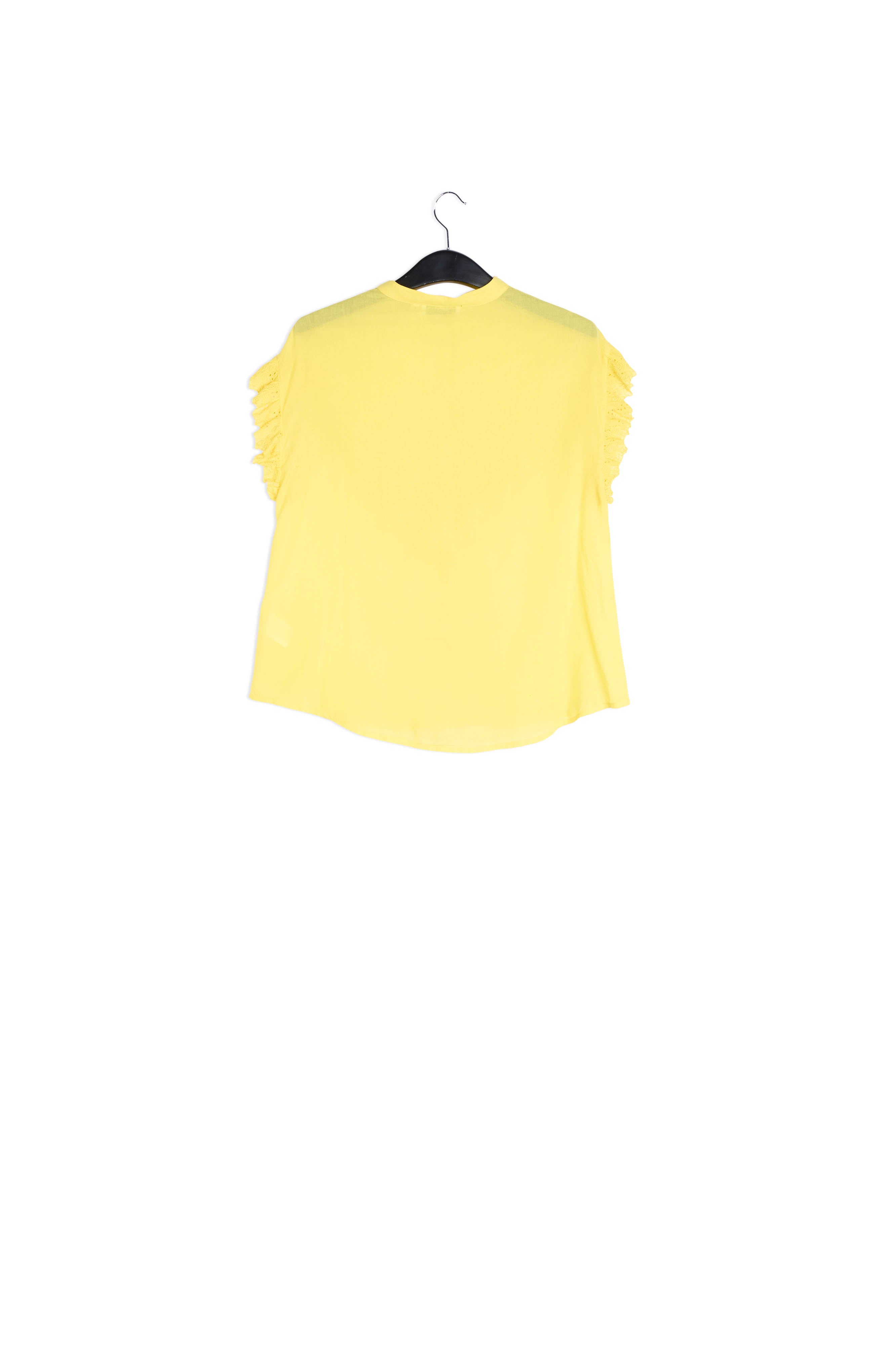 Yellow ruffled top RE—SSENTIEL | Essentiel second hand