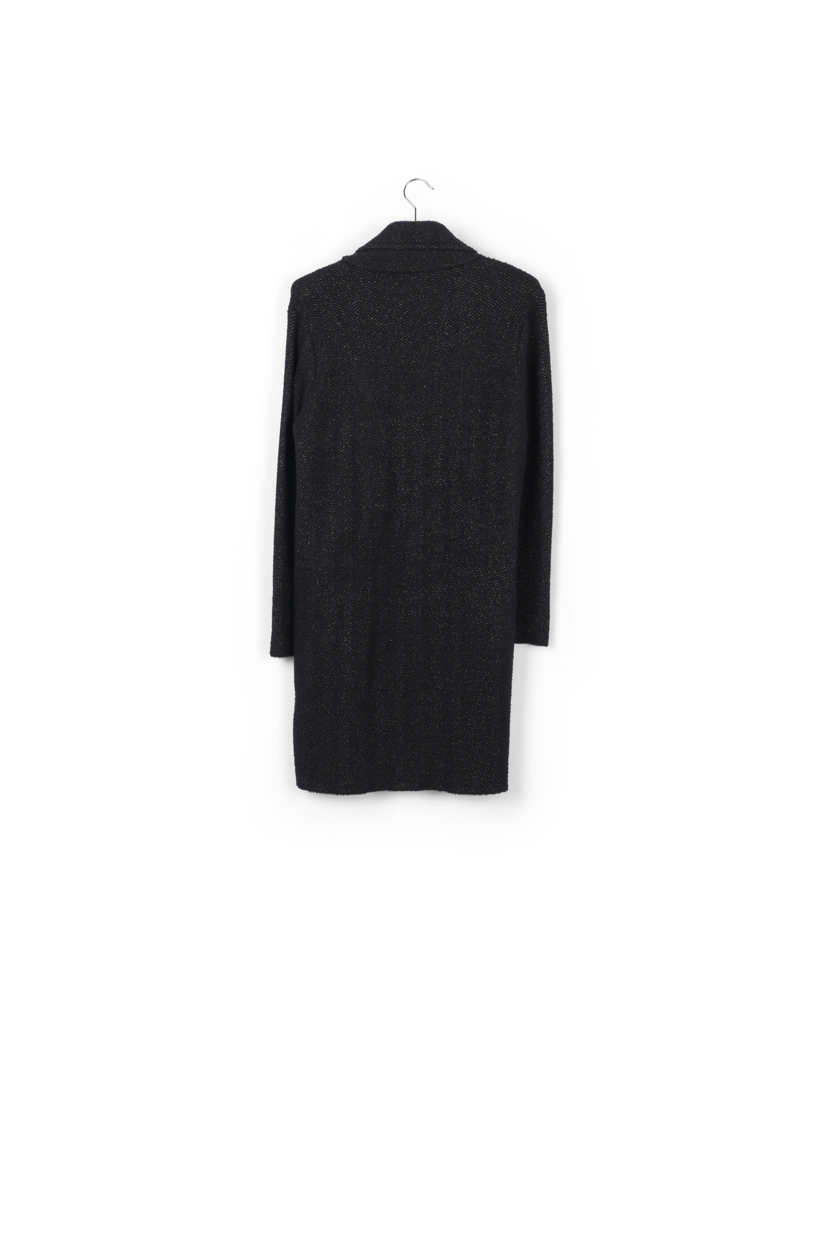 Manteau noir tricoté RE—SSENTIEL | Essentiel second hand