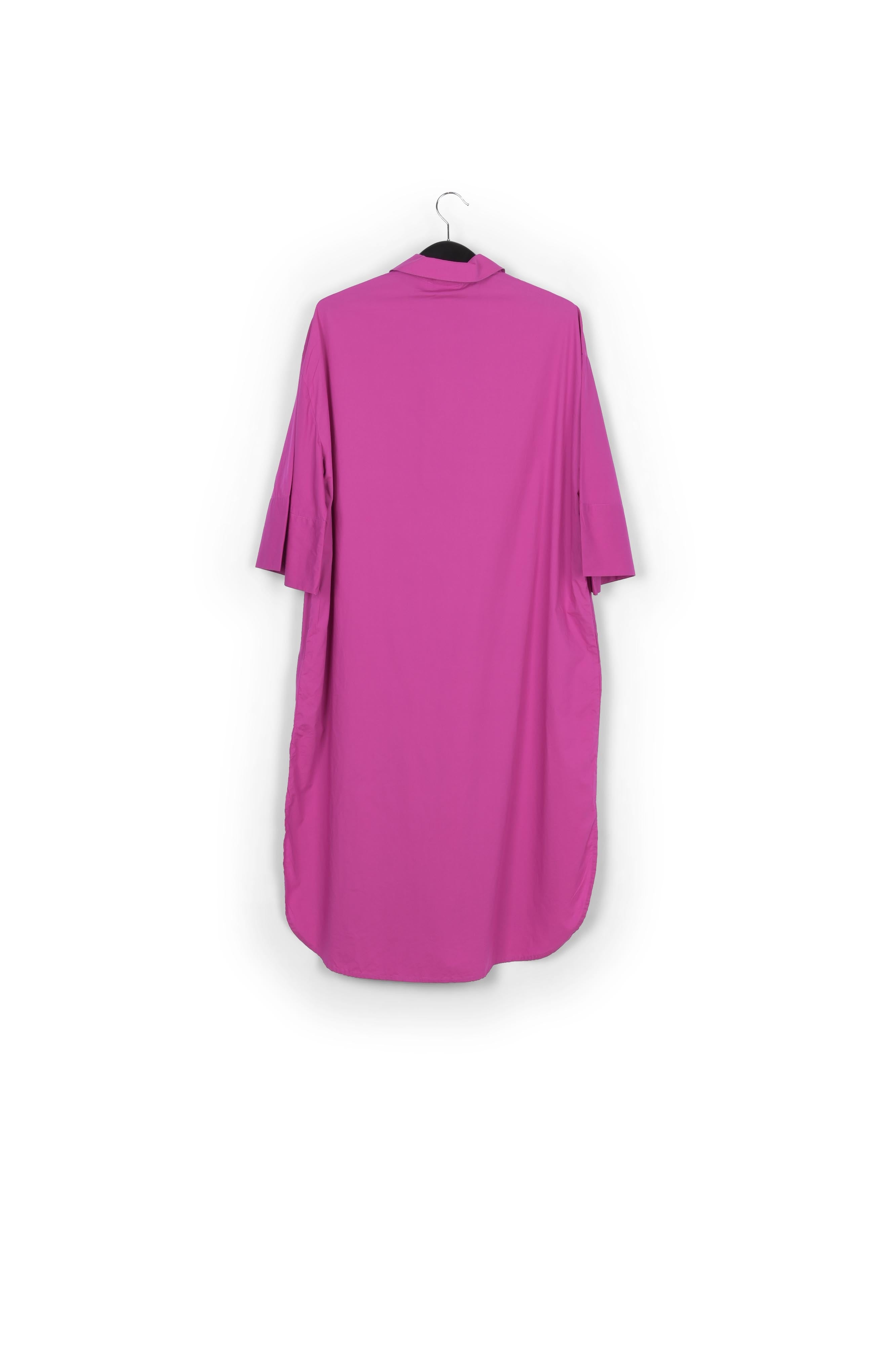 Purple cotton-poplin shirt dress RE—SSENTIEL | Essentiel second hand