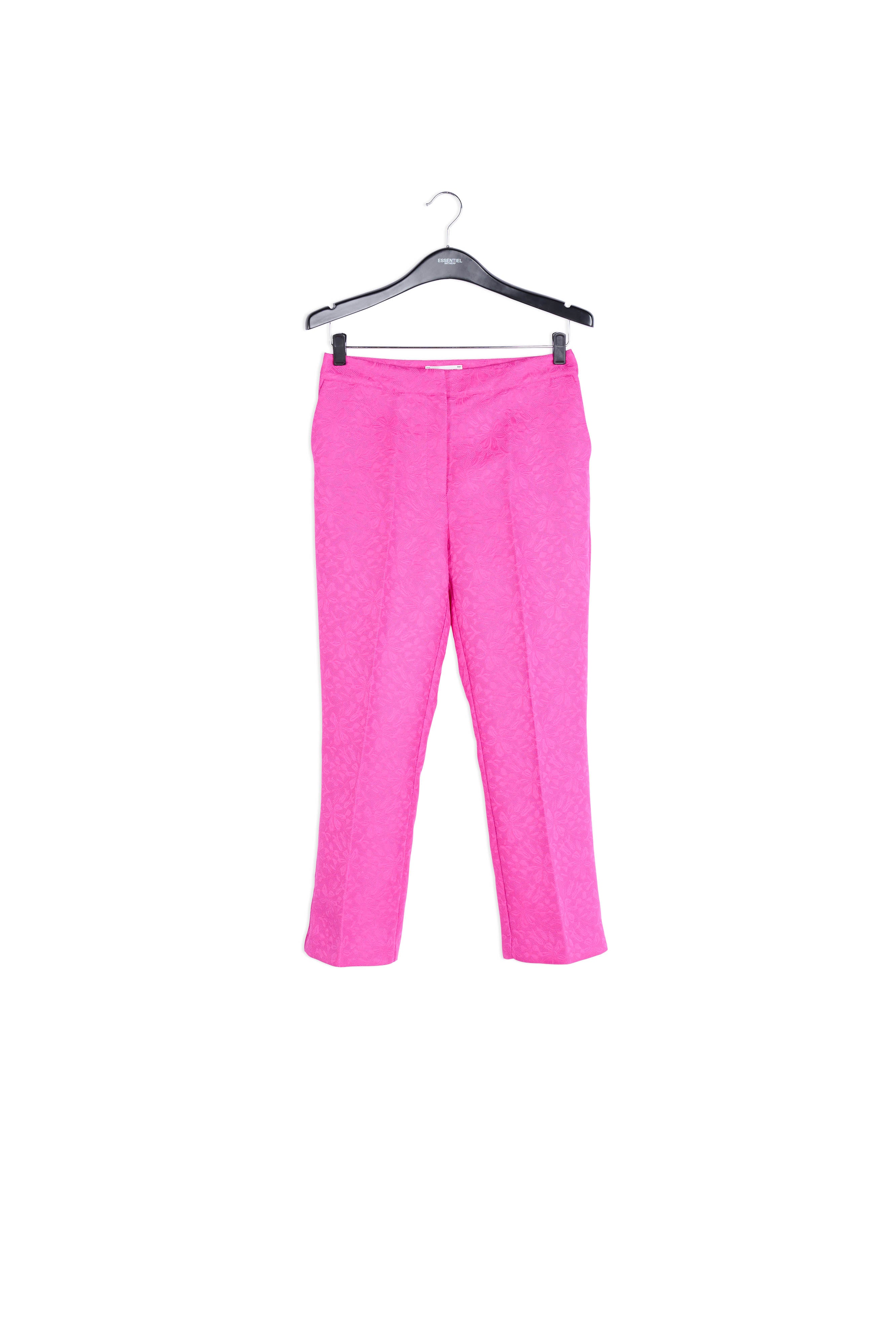 Pressed cropped jacquard pants RE—SSENTIEL | Essentiel second hand