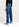 Jean patchwork bleu en coton Faume - seconde main