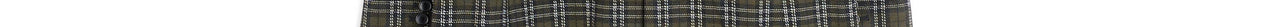 Khaki double-breasted check blazer Faume - seconde main