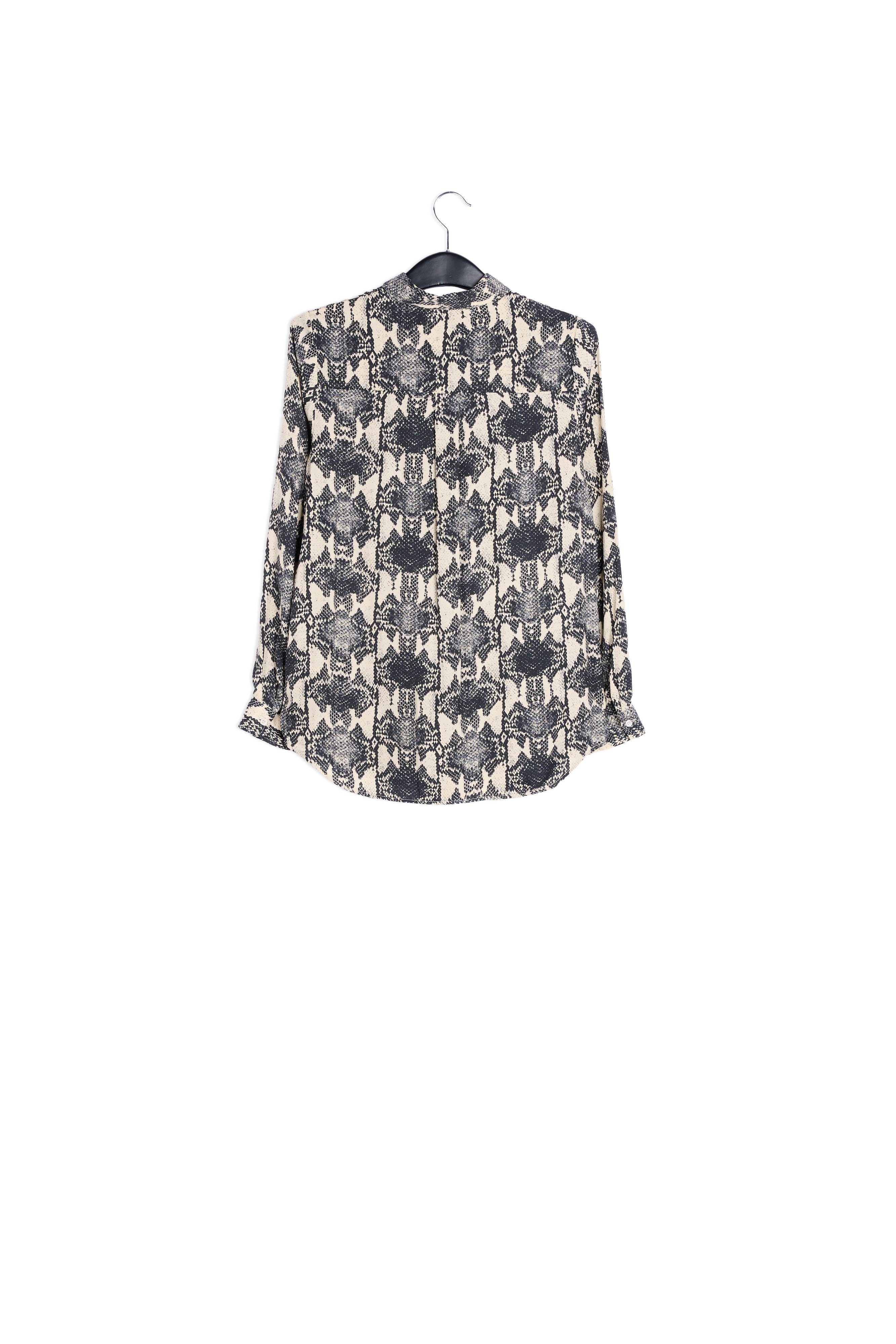 Off-white shirt with snake print RE—SSENTIEL | Essentiel second hand
