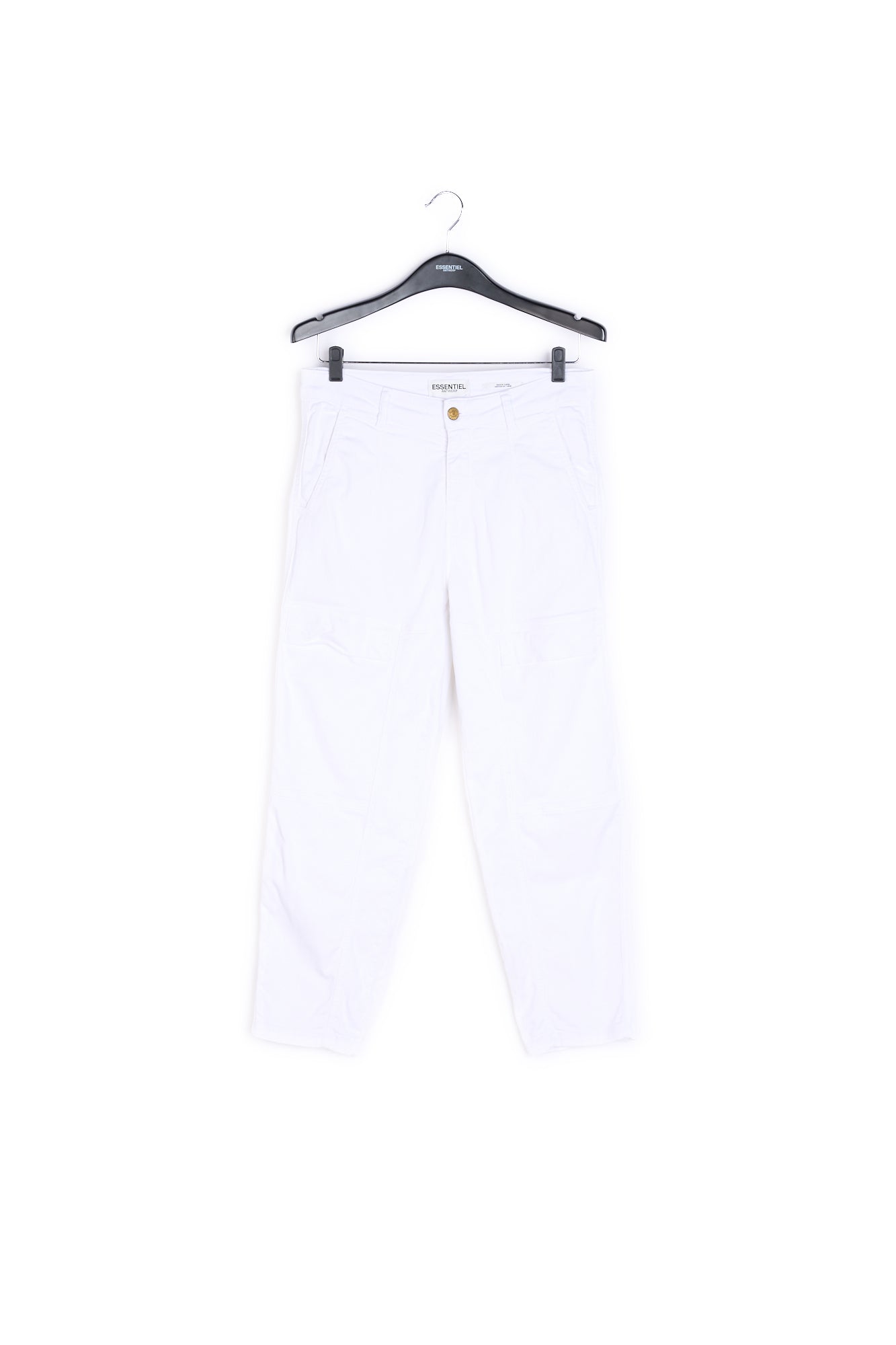 White cropped straight-leg jeans RE—SSENTIEL | Essentiel second hand
