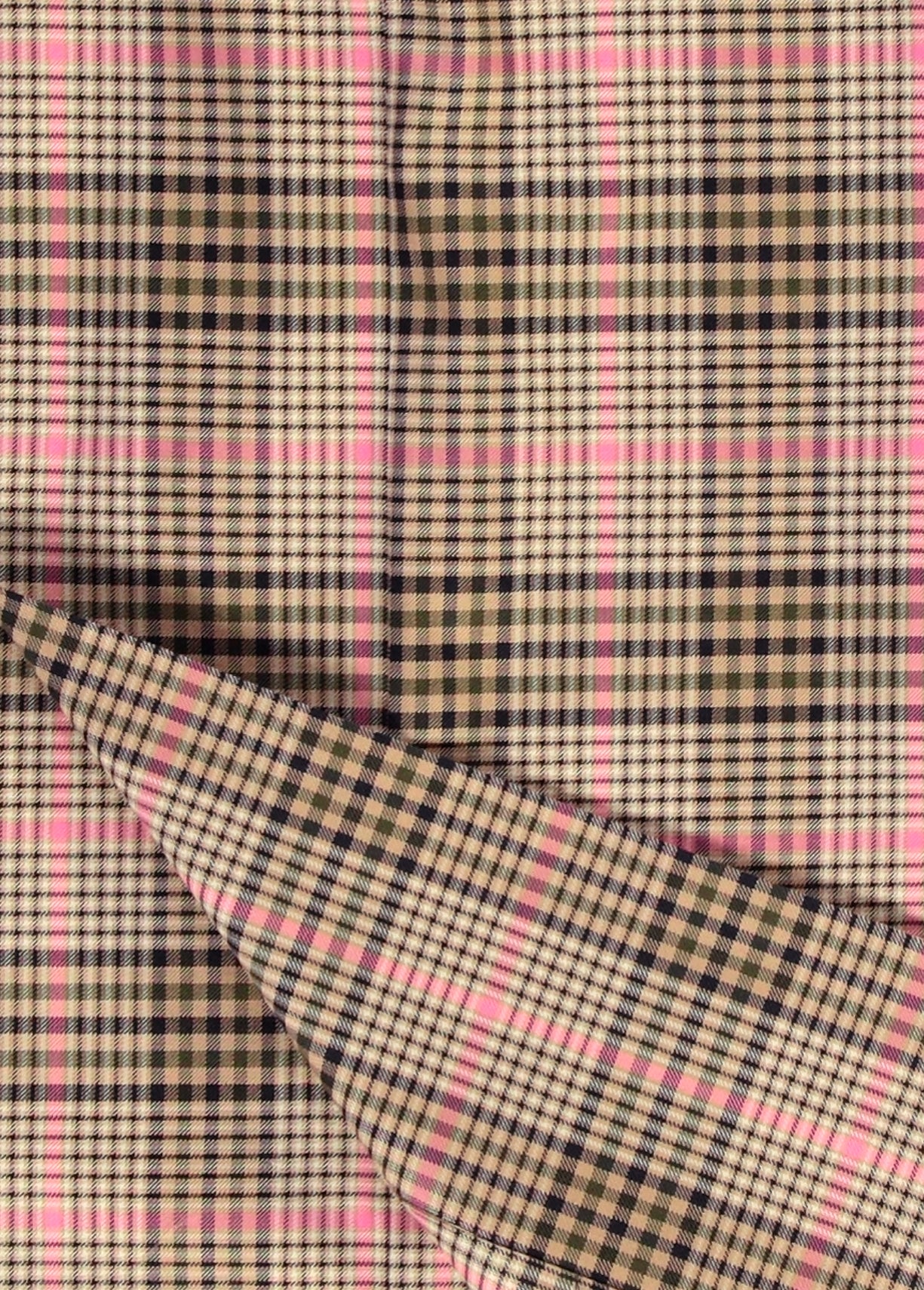 Beige and pink plaid trousers RE—SSENTIEL | Essentiel second hand
