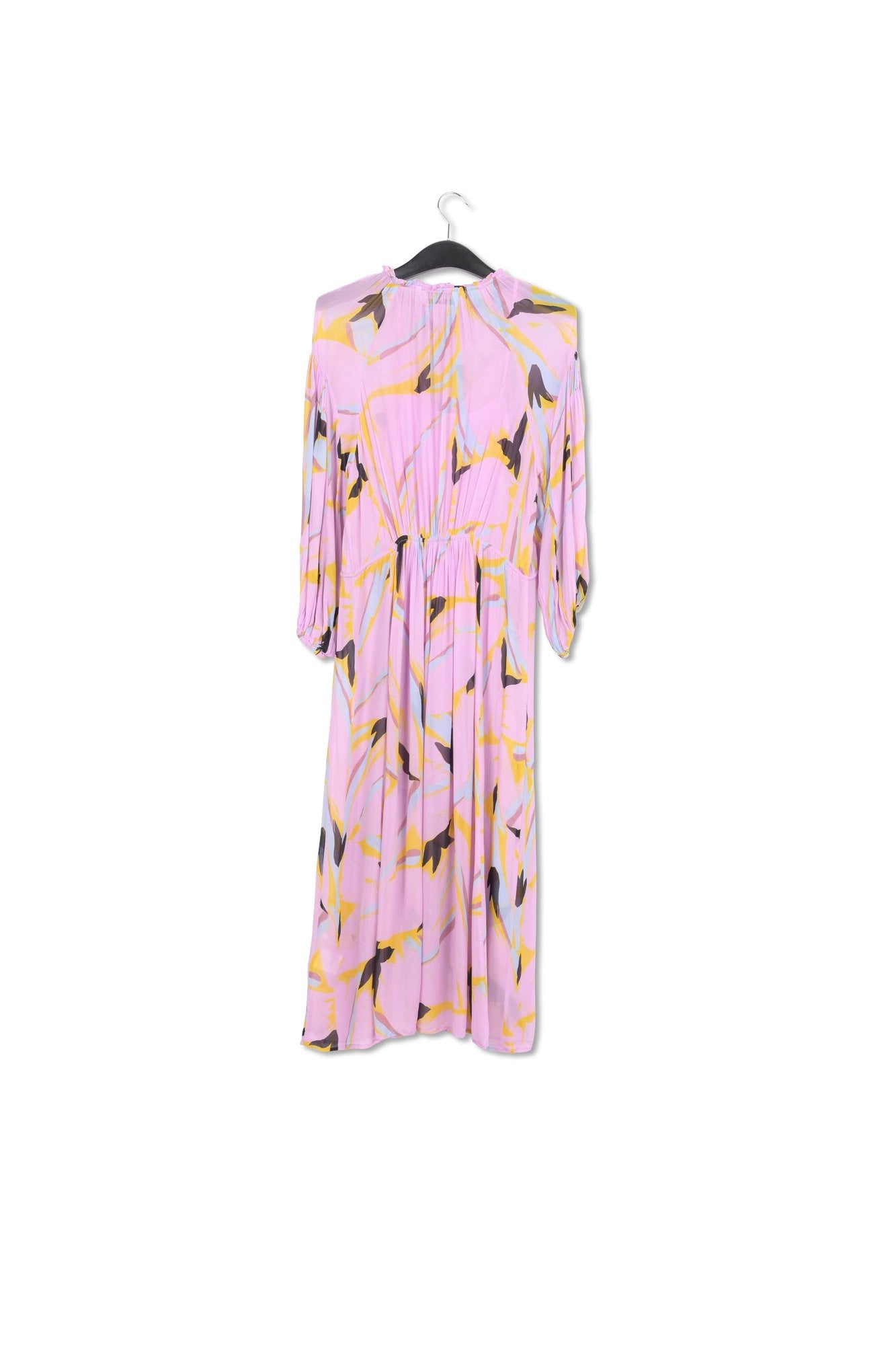Lilac abstract-print loose-fit maxi dress RE—SSENTIEL | Essentiel second hand