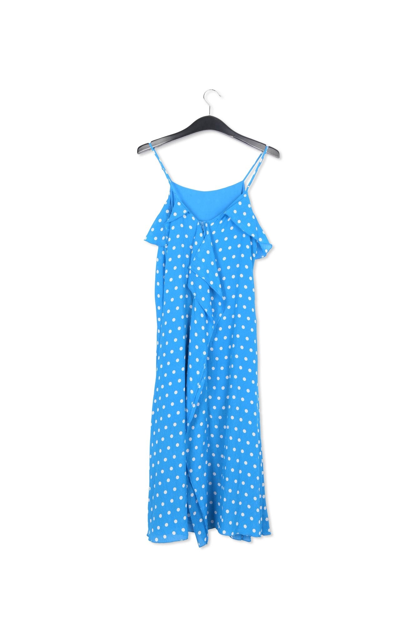 Blue and white polka-dot slip dress RE—SSENTIEL | Essentiel second hand