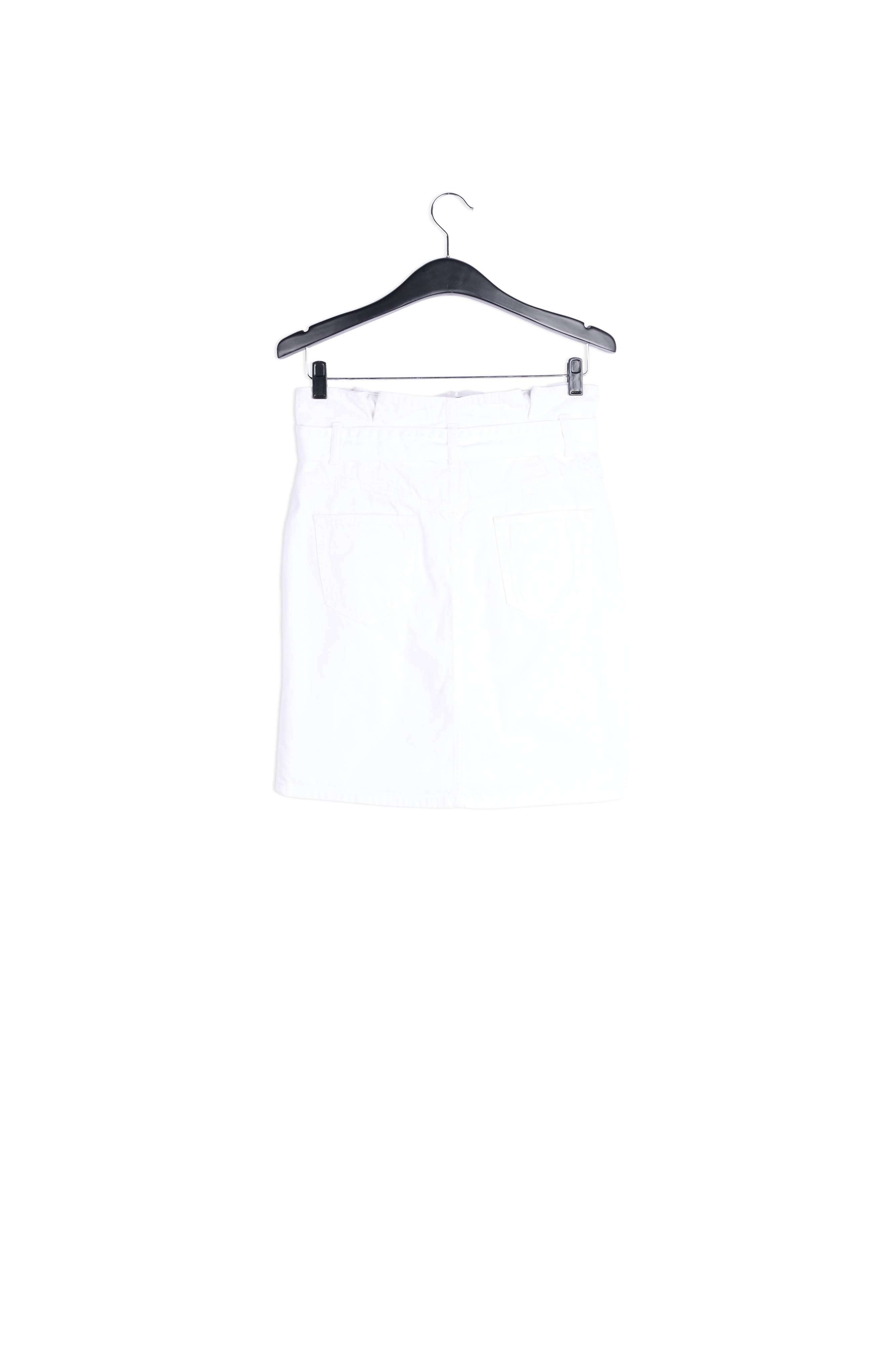 Off-white high-waisted mini skirt RE—SSENTIEL | Essentiel second hand