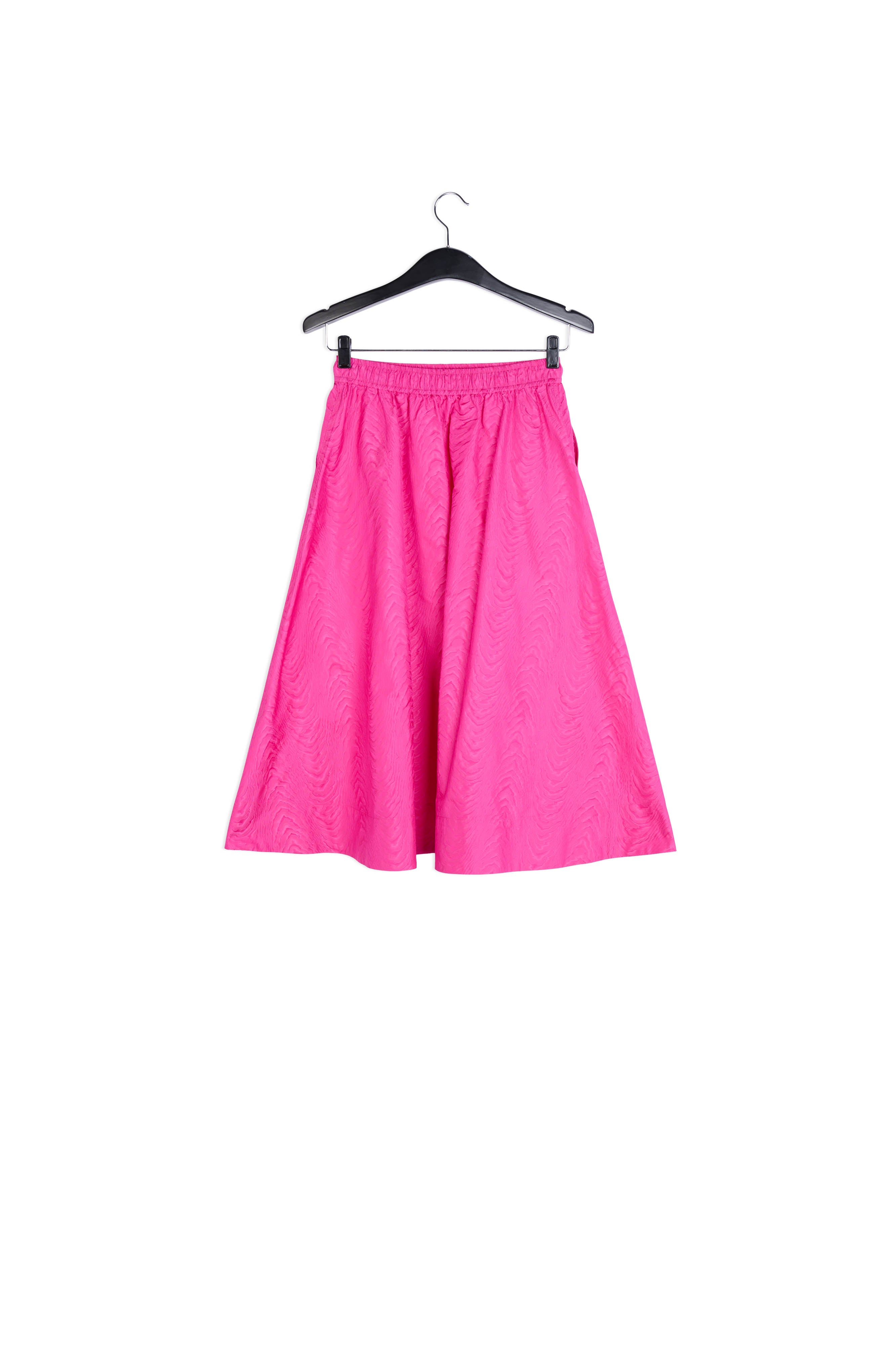 Pink jacquard a-line skirt RE—SSENTIEL | Essentiel second hand