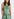 Mint green halter neck maxi dress with tiger print Faume - seconde main