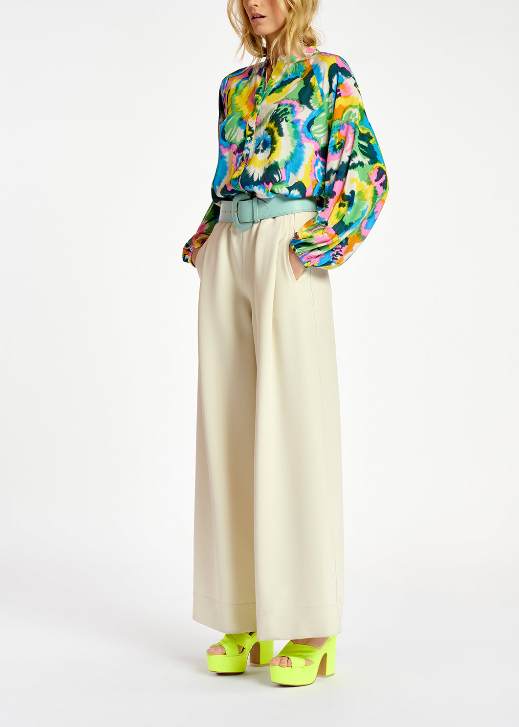 Multicolor floral print shirt RE—SSENTIEL | Essentiel second hand