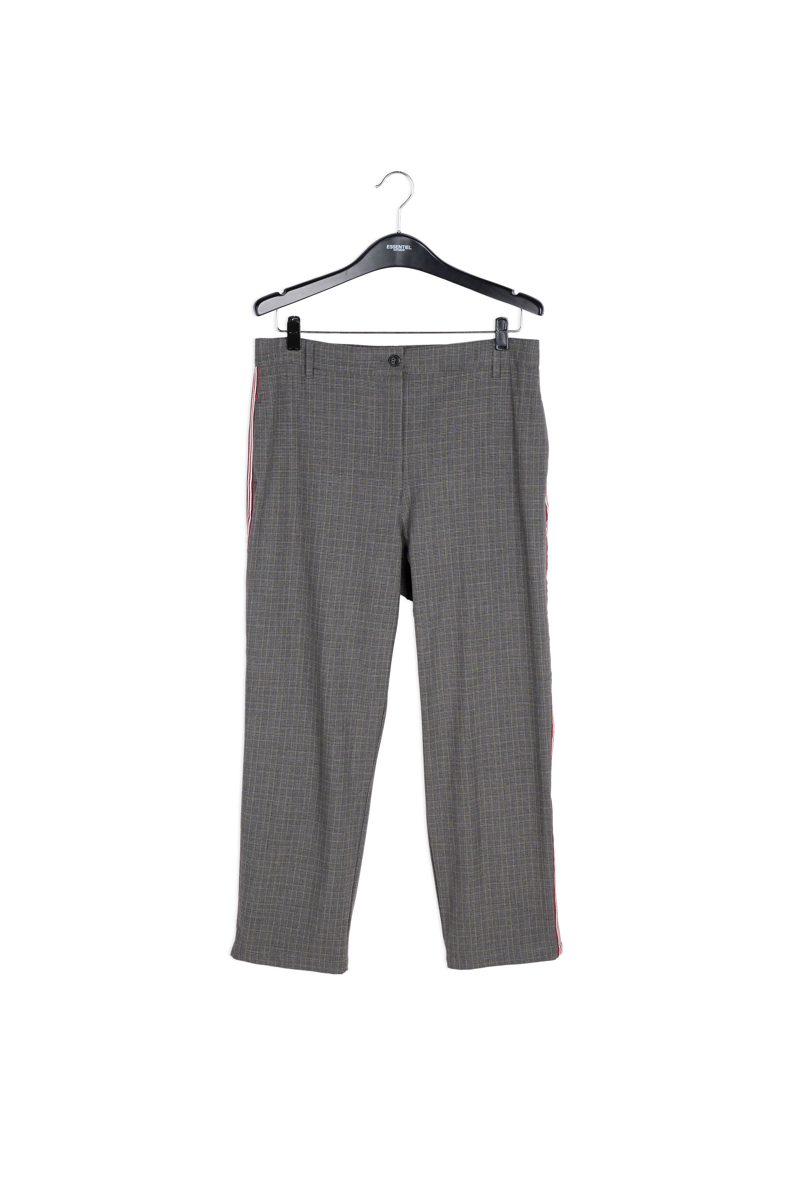 Pantalon gris foncé à carreaux RE—SSENTIEL | Essentiel second hand