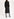 Black belted midi dress with holographic polka dots Faume - seconde main