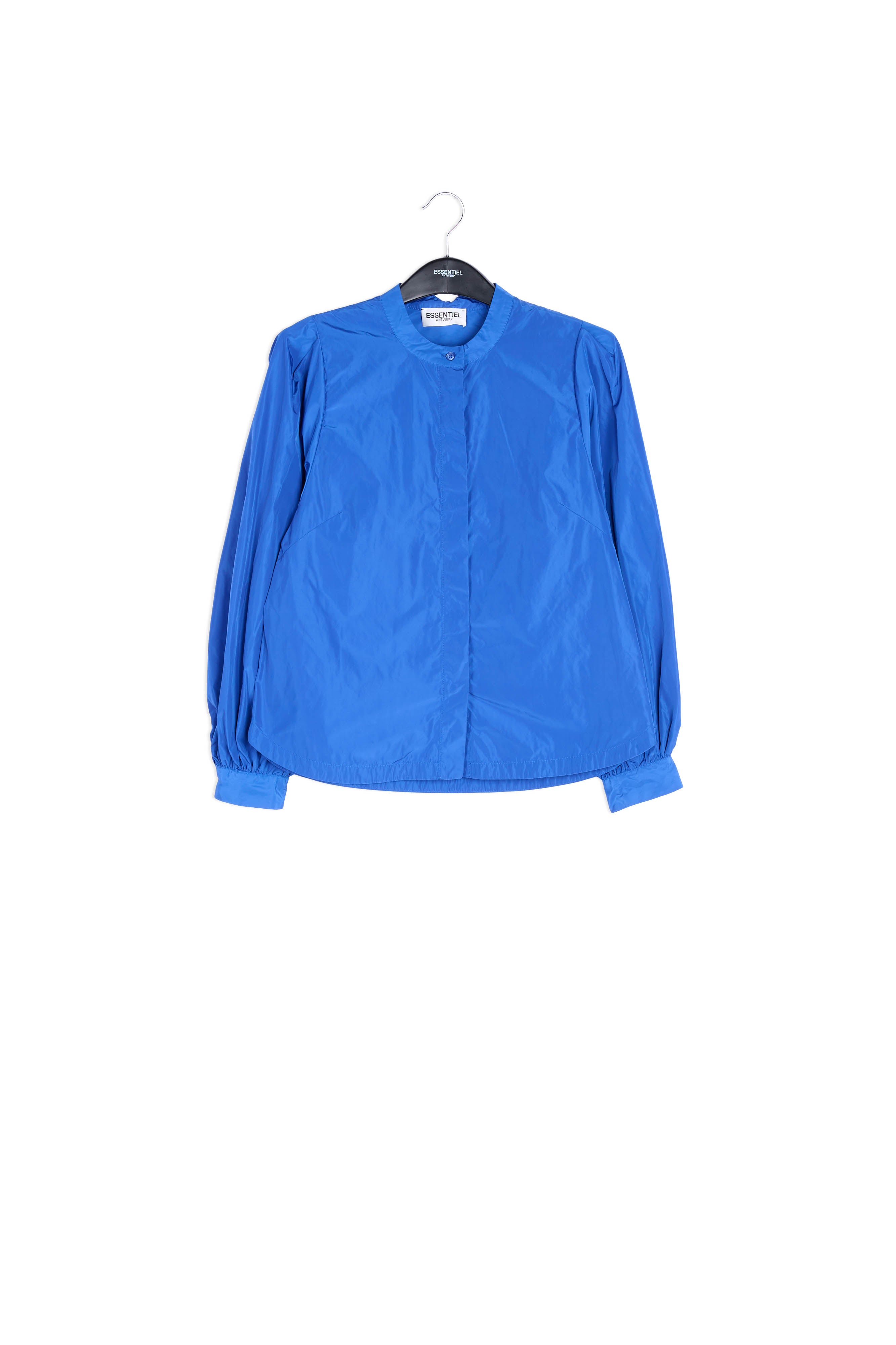 Blue puffed-sleeve top RE—SSENTIEL | Essentiel second hand