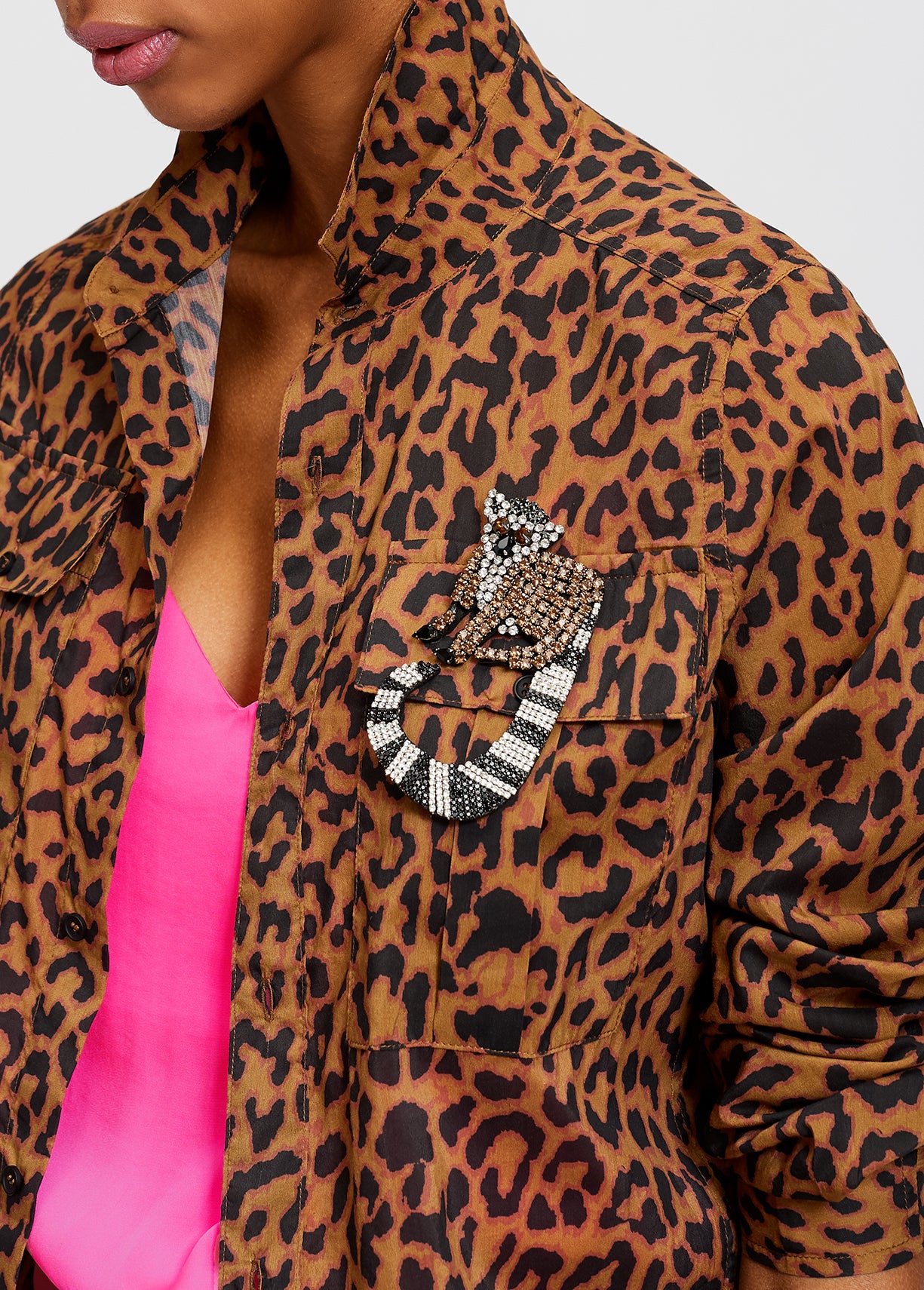 Leopard print shirt RE—SSENTIEL | Essentiel second hand