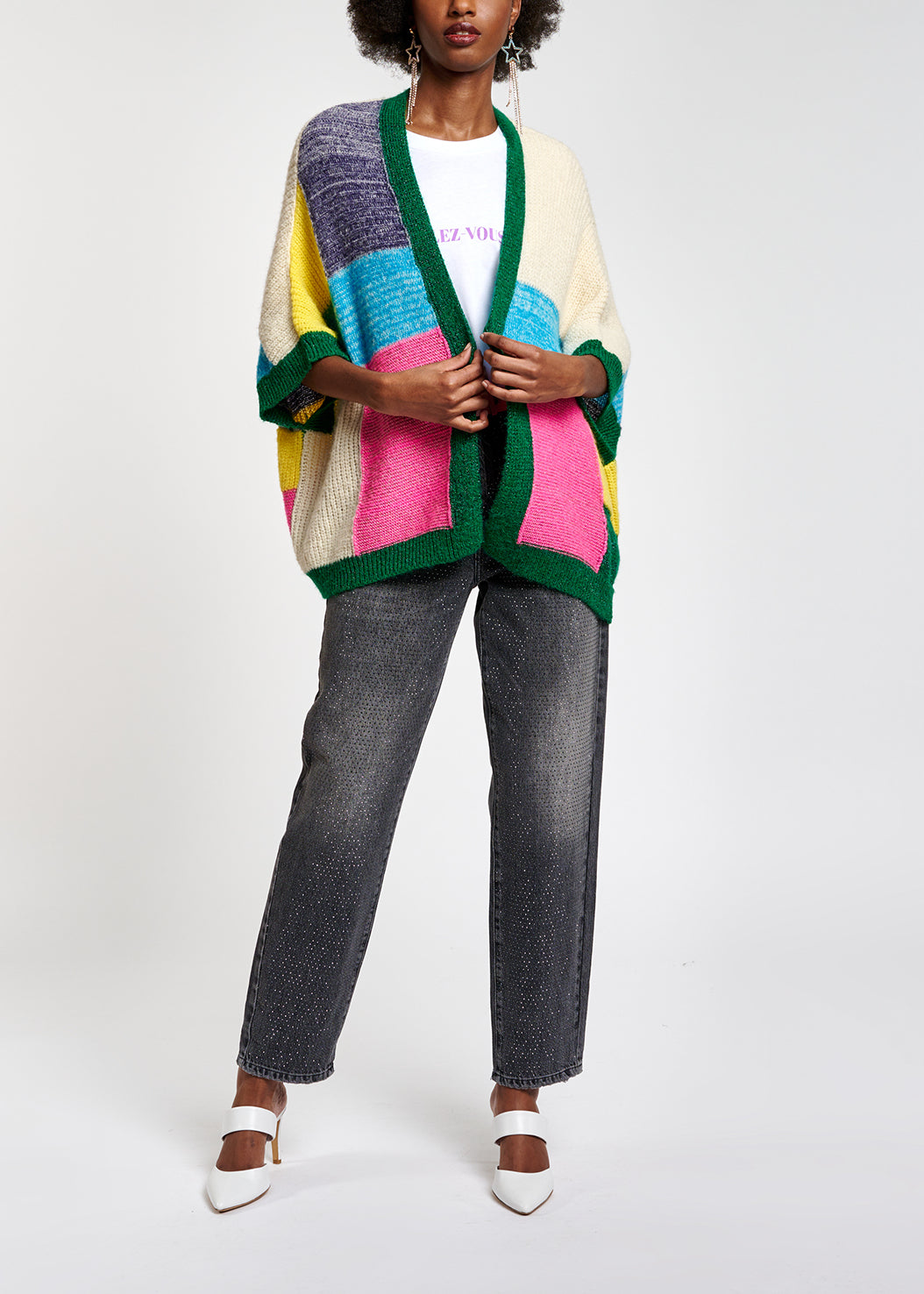 Jean gris avec strass RE—SSENTIEL | Essentiel second hand