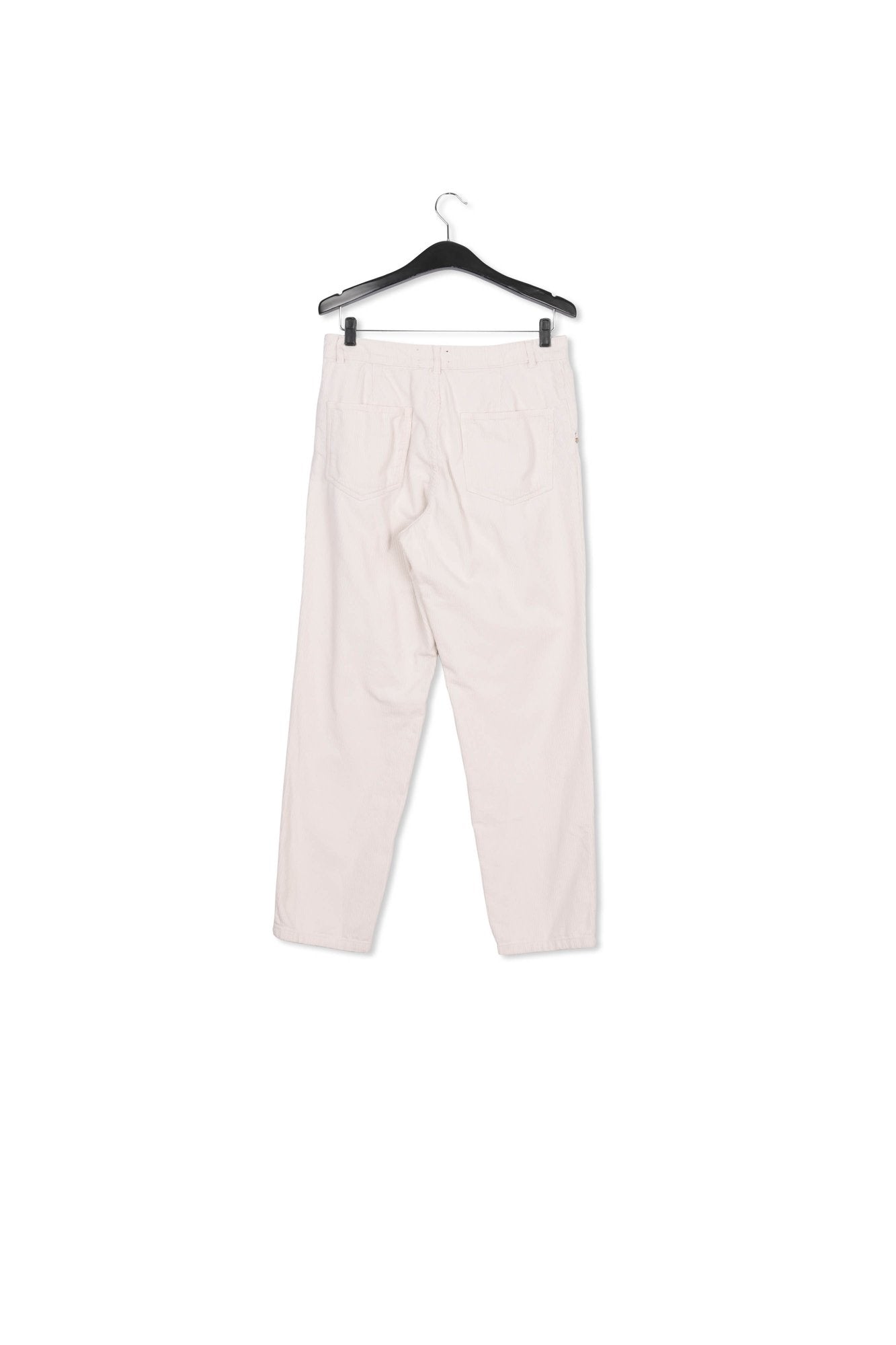 Off-white cotton-corduroy pants RE—SSENTIEL | Essentiel second hand