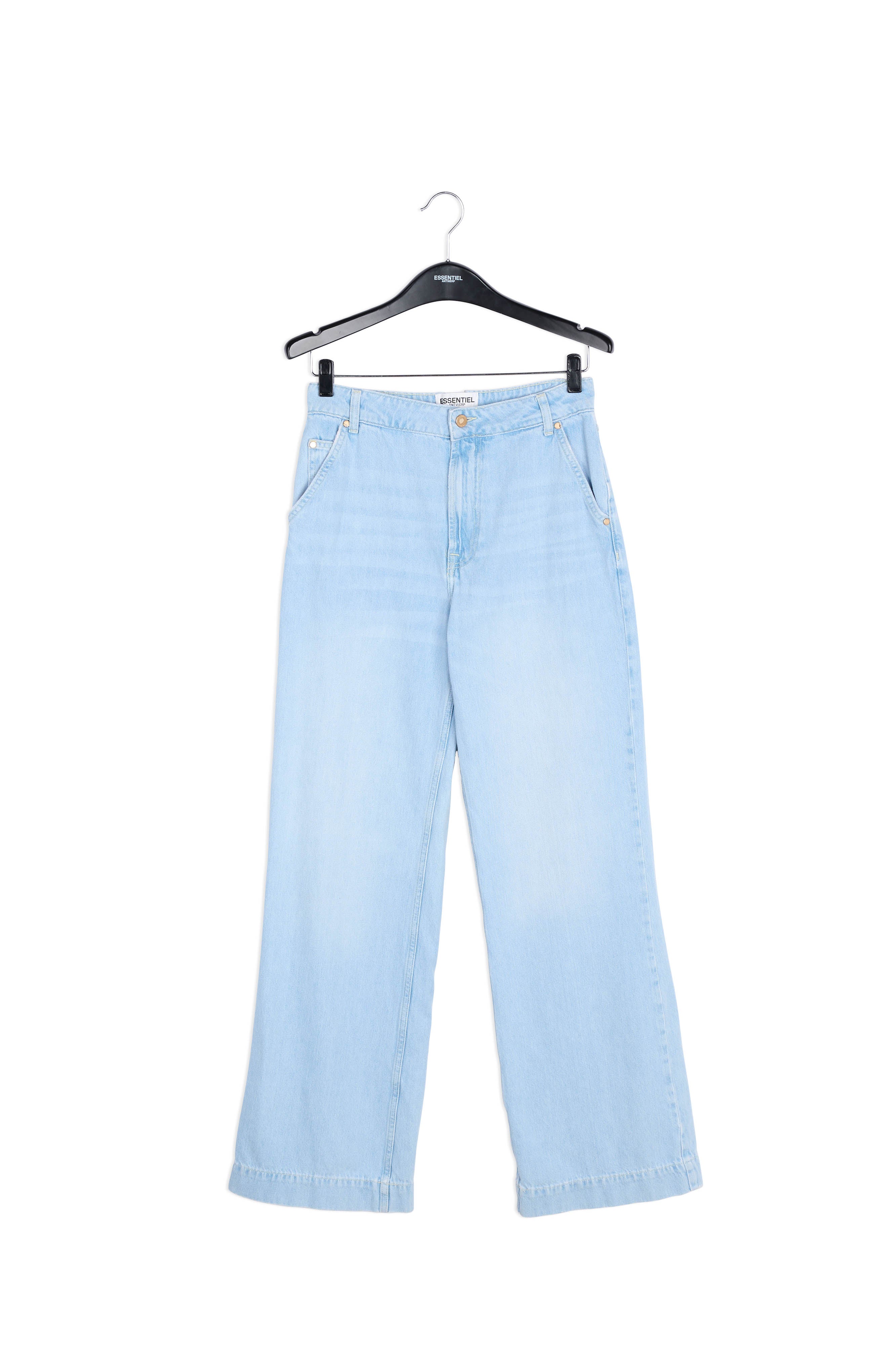Light blue denim wide-leg jeans RE—SSENTIEL | Essentiel second hand