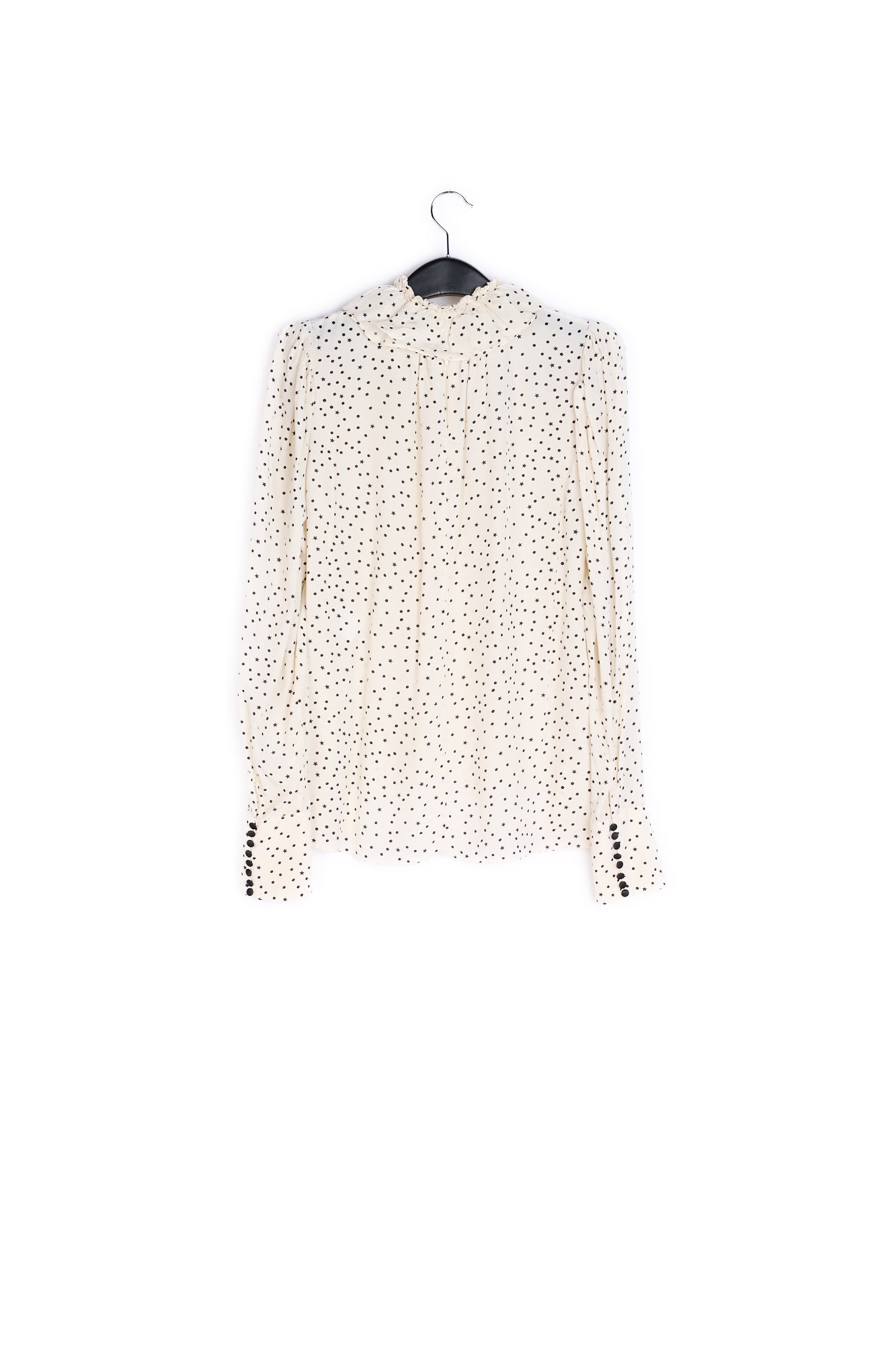 Off-white polka dot top RE—SSENTIEL | Essentiel second hand