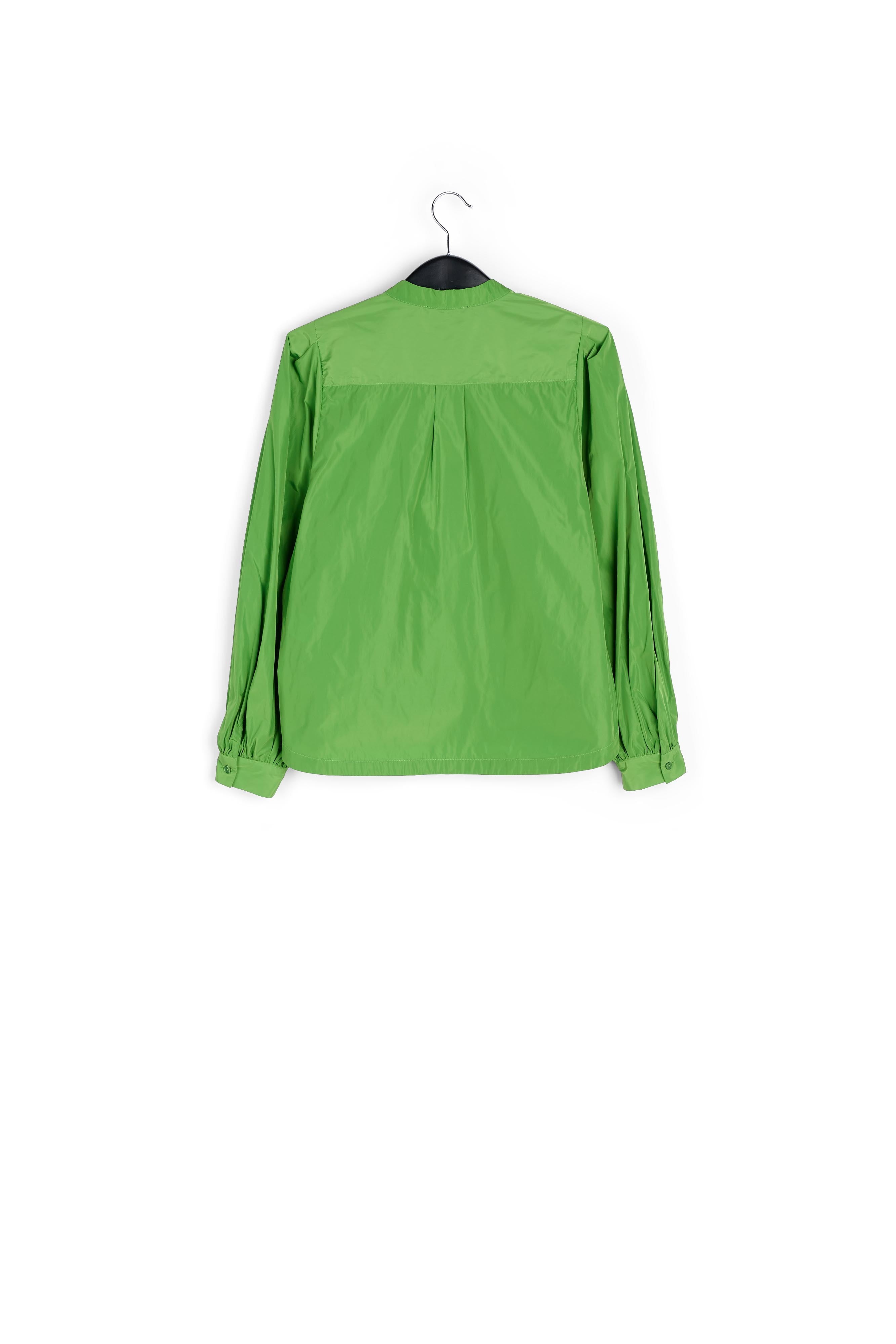 Groene top met pofmouwen RE—SSENTIEL | Essentiel second hand