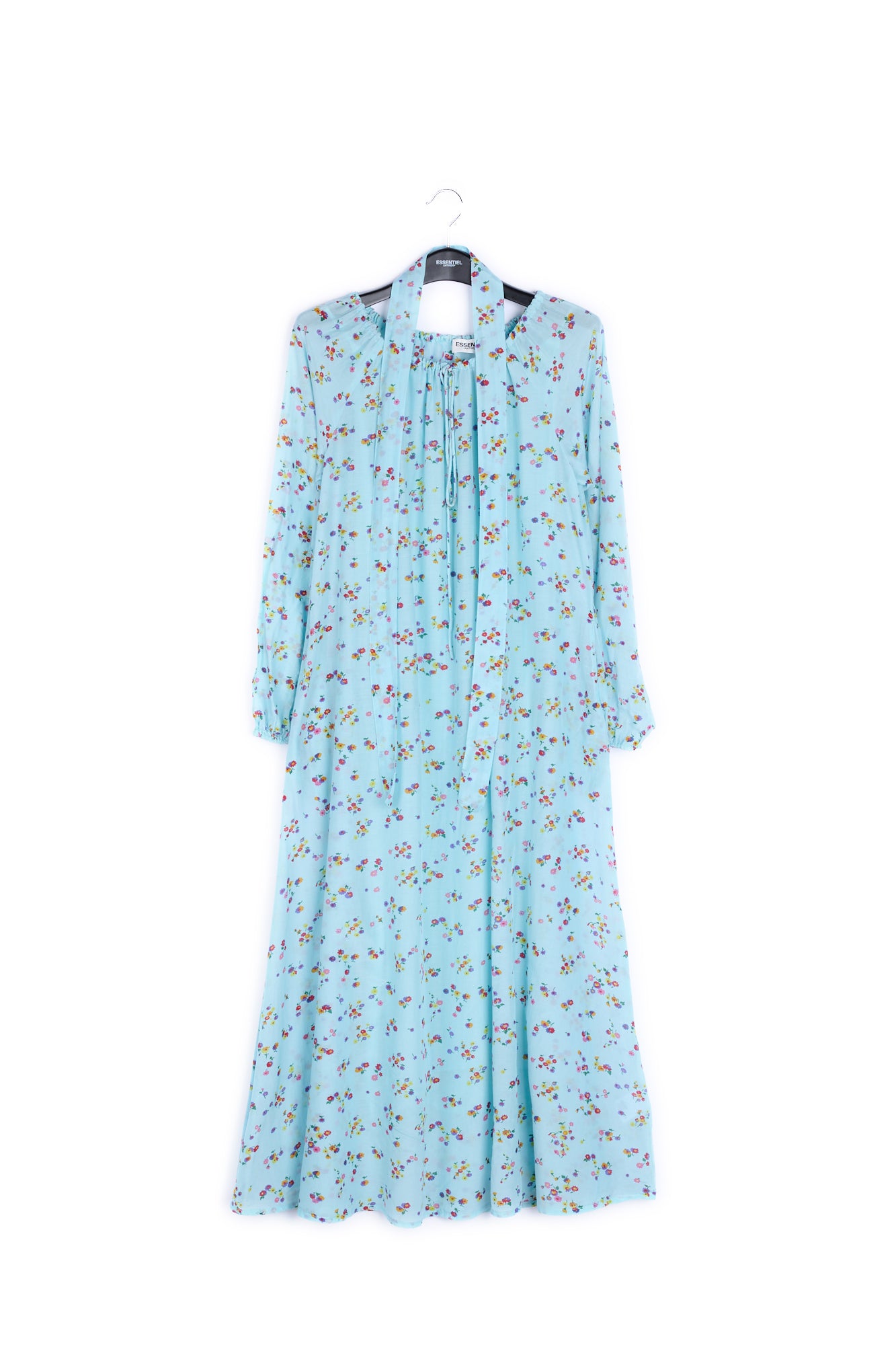 Light blue floral maxi dress RE—SSENTIEL | Essentiel second hand