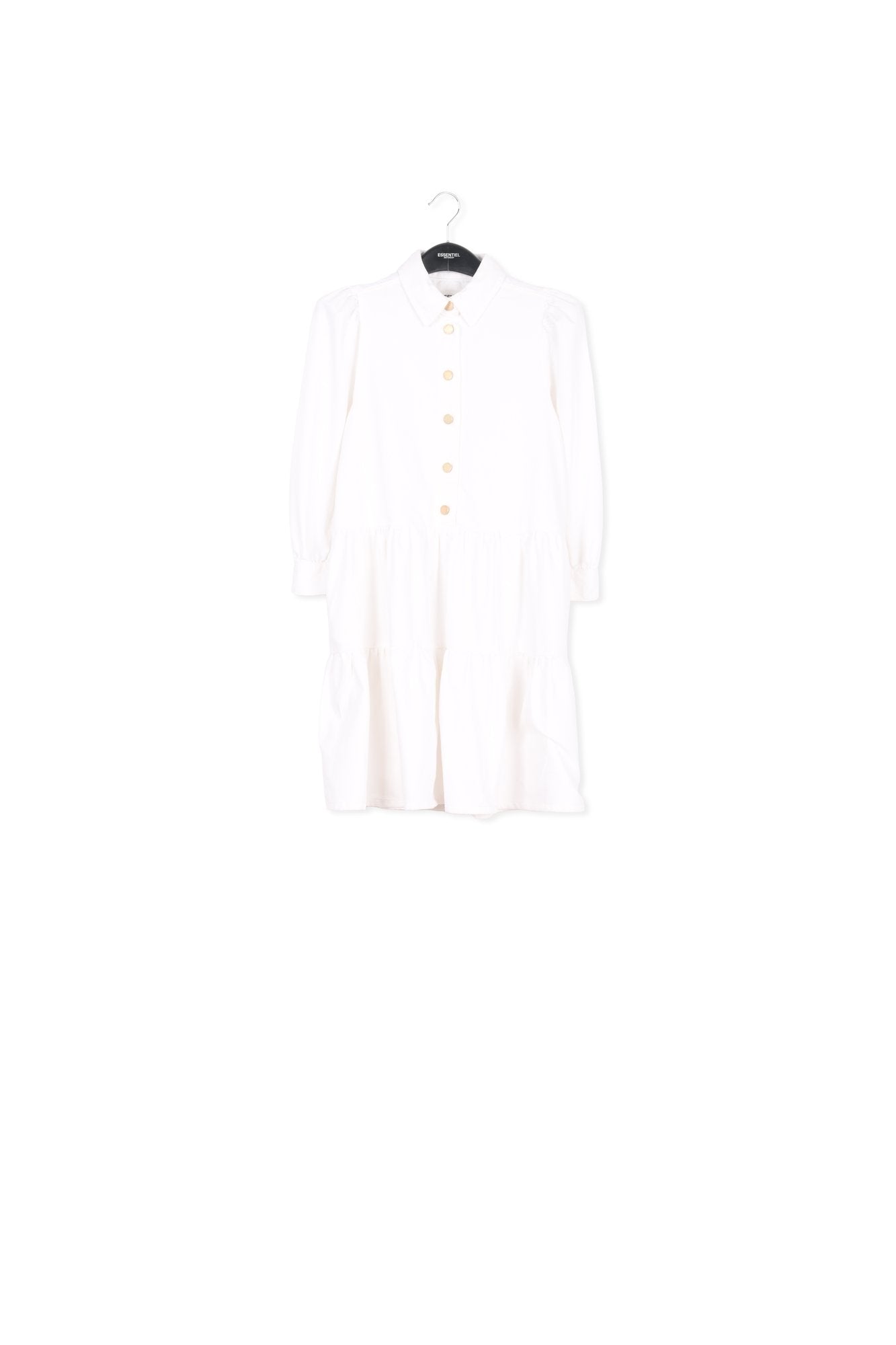 White denim A-line mini dress RE—SSENTIEL | Essentiel second hand
