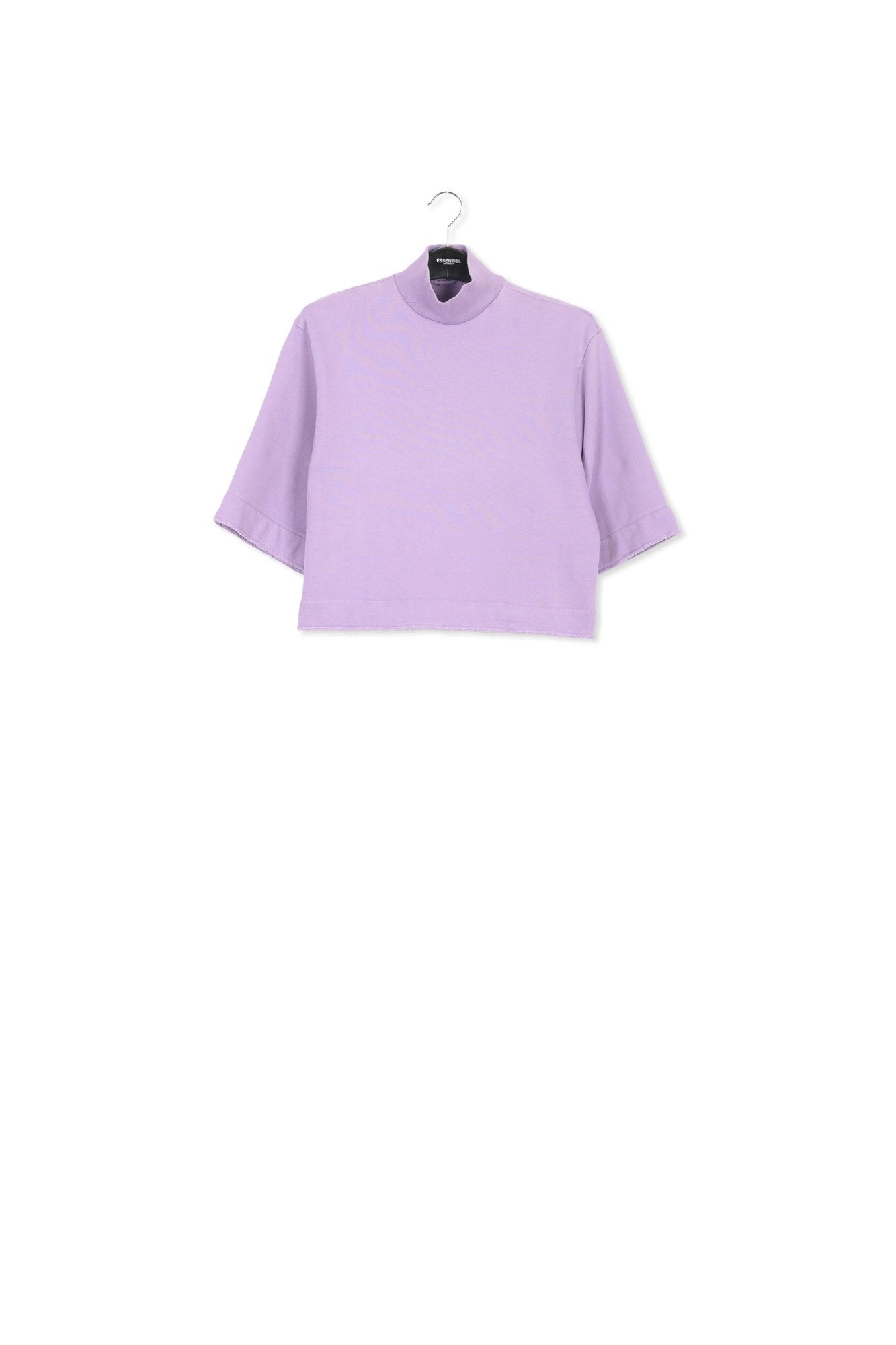 Lilac cotton-jersey sweatshirt RE—SSENTIEL | Essentiel second hand