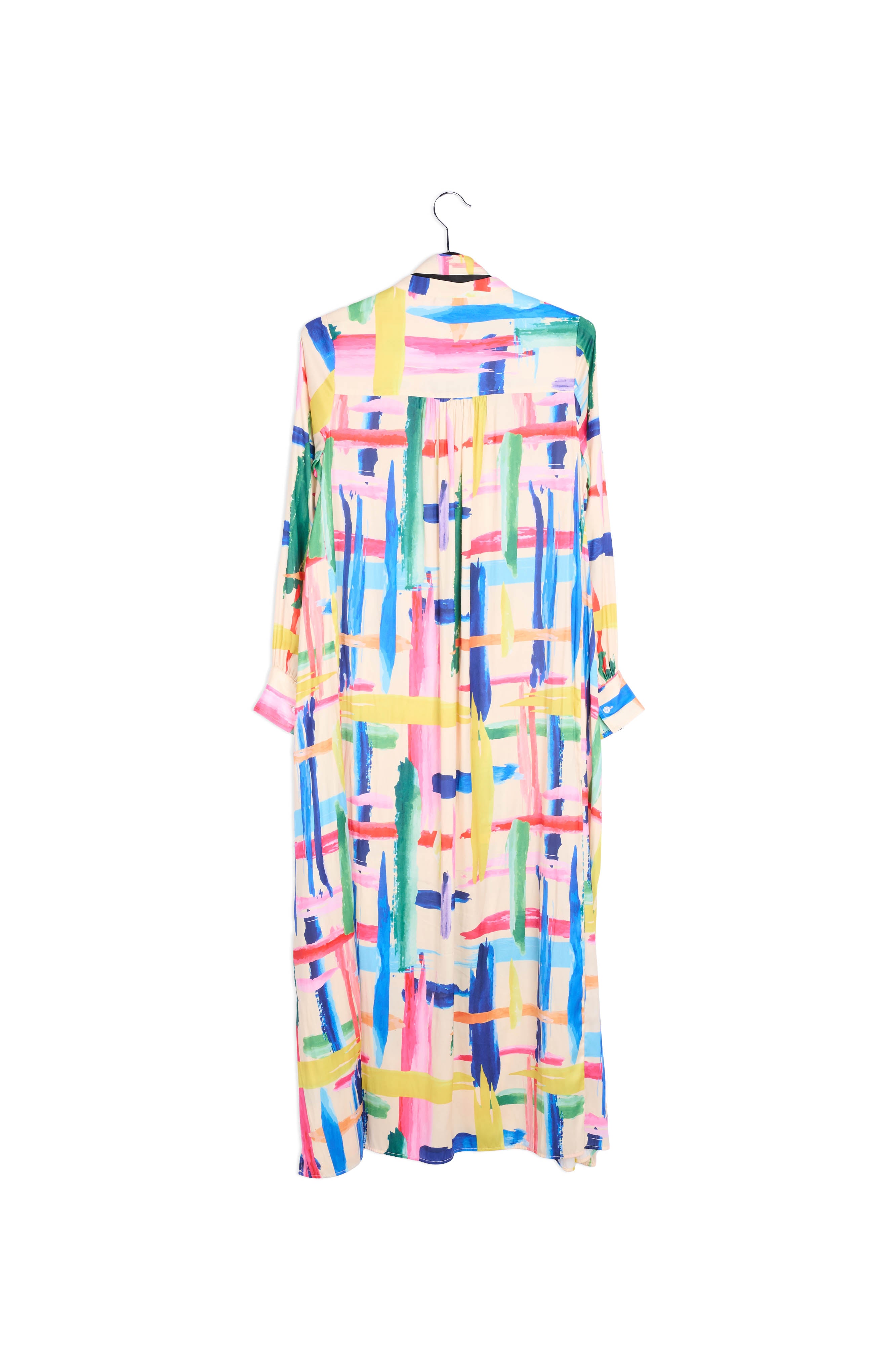 Multicolored graphic striped shirt dress RE—SSENTIEL | Essentiel second hand