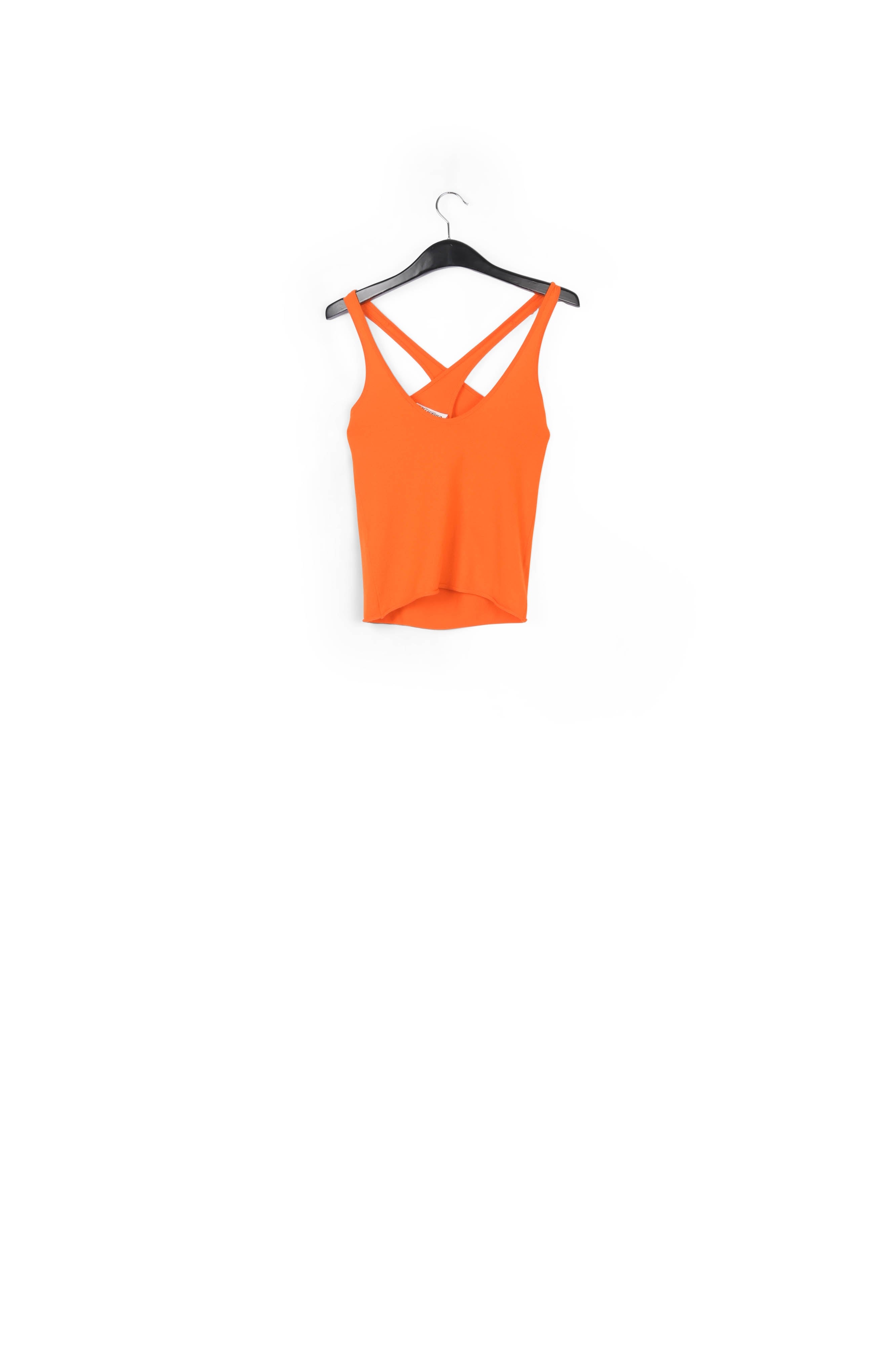 Orange fine-knit tank top RE—SSENTIEL | Essentiel second hand