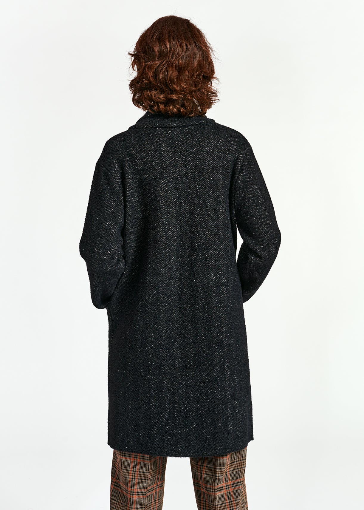 Black knitted coat RE—SSENTIEL | Essentiel second hand