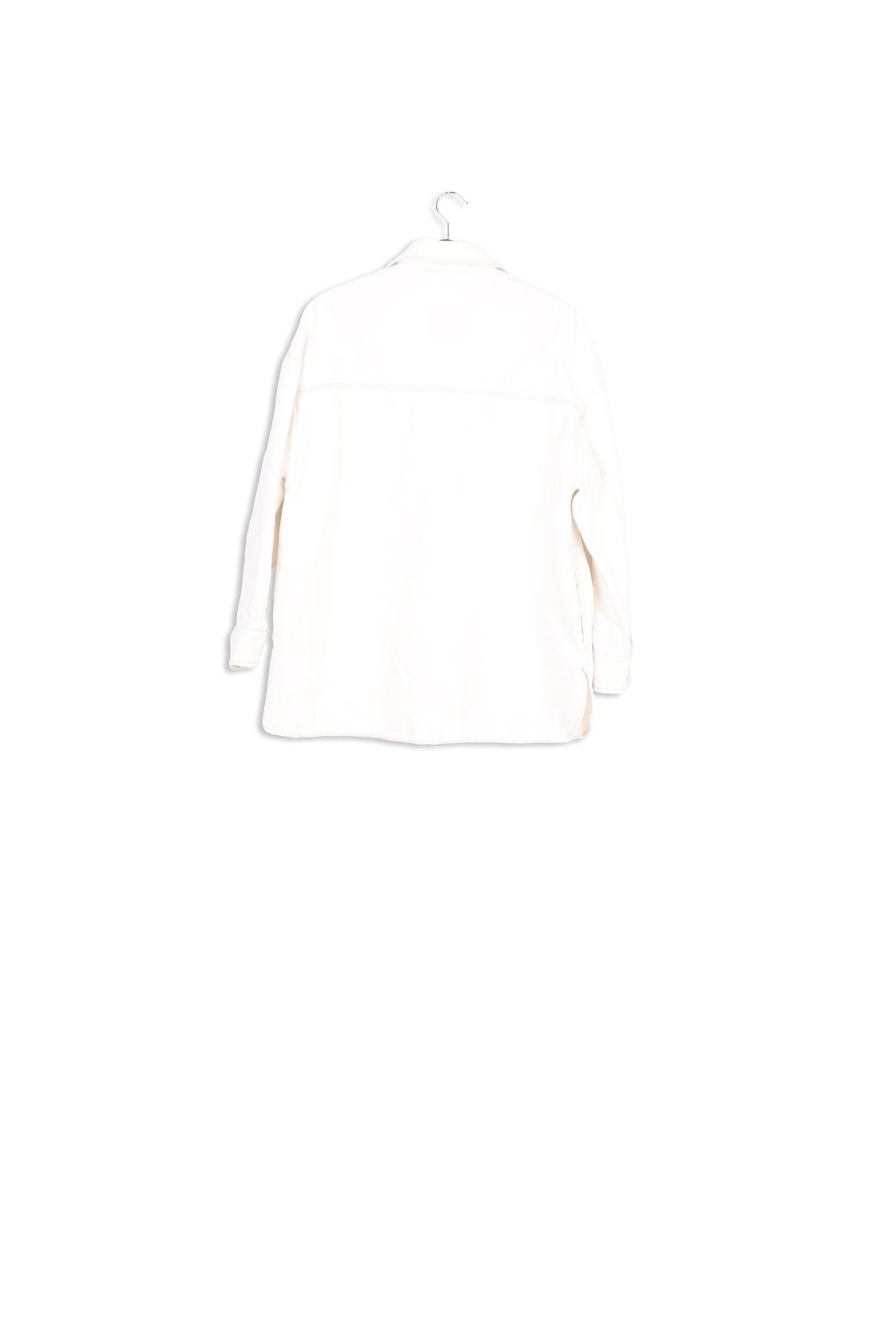 Surchemise oversize en coton denim écru RE—SSENTIEL | Essentiel second hand