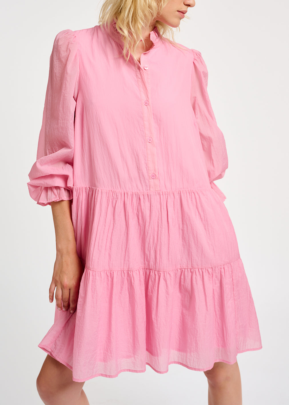 Mini-robe rose clair à volants RE—SSENTIEL | Essentiel second hand