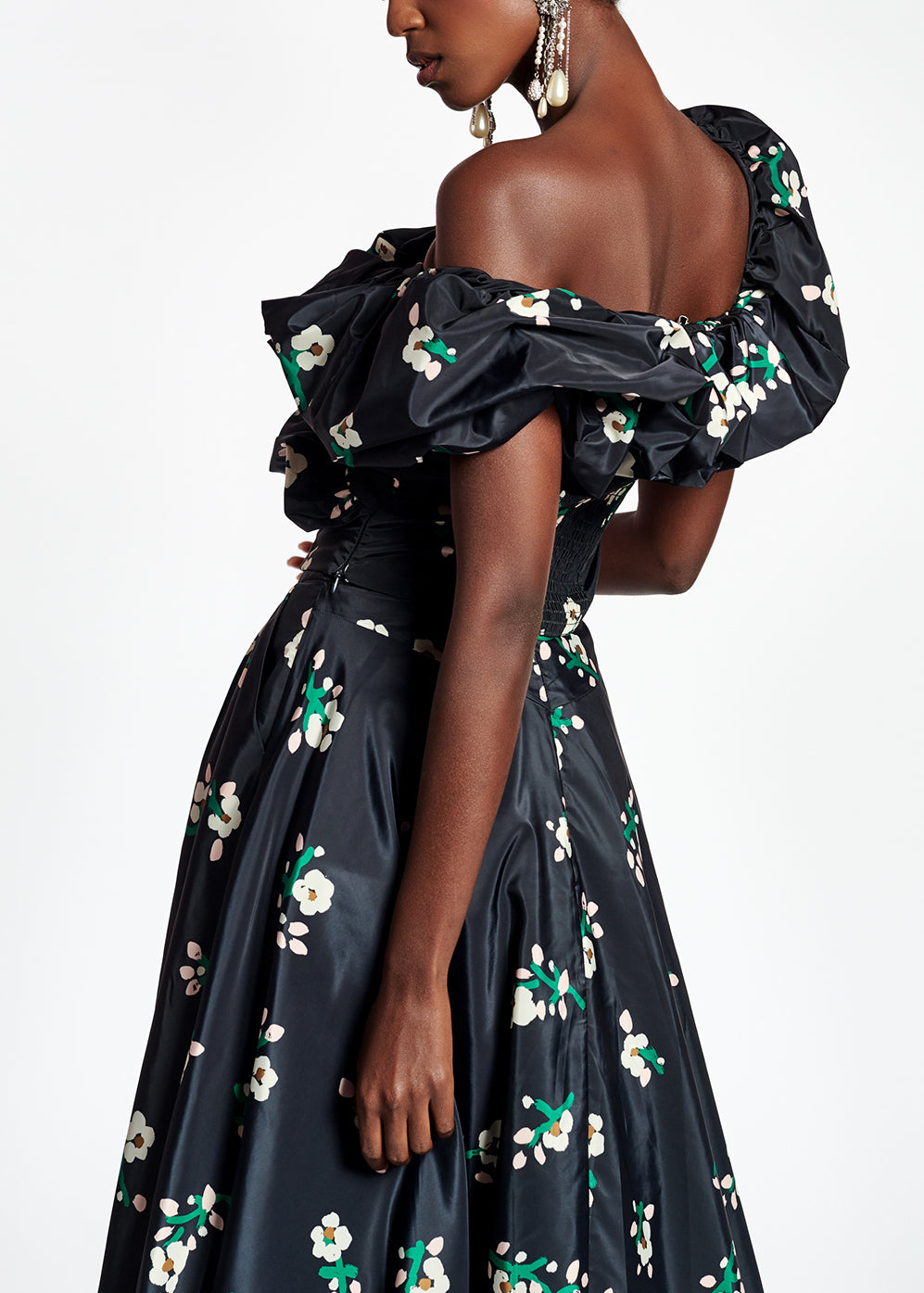 Black taffeta bustier top RE—SSENTIEL | Essentiel second hand