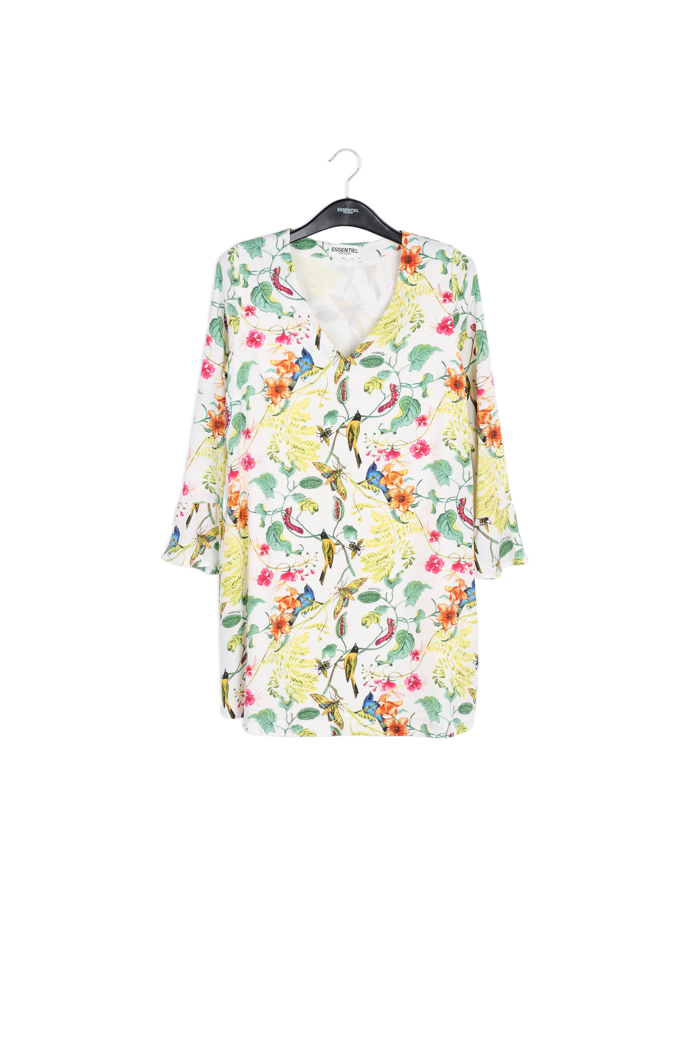 Ruffled floral mini dress RE—SSENTIEL | Essentiel second hand