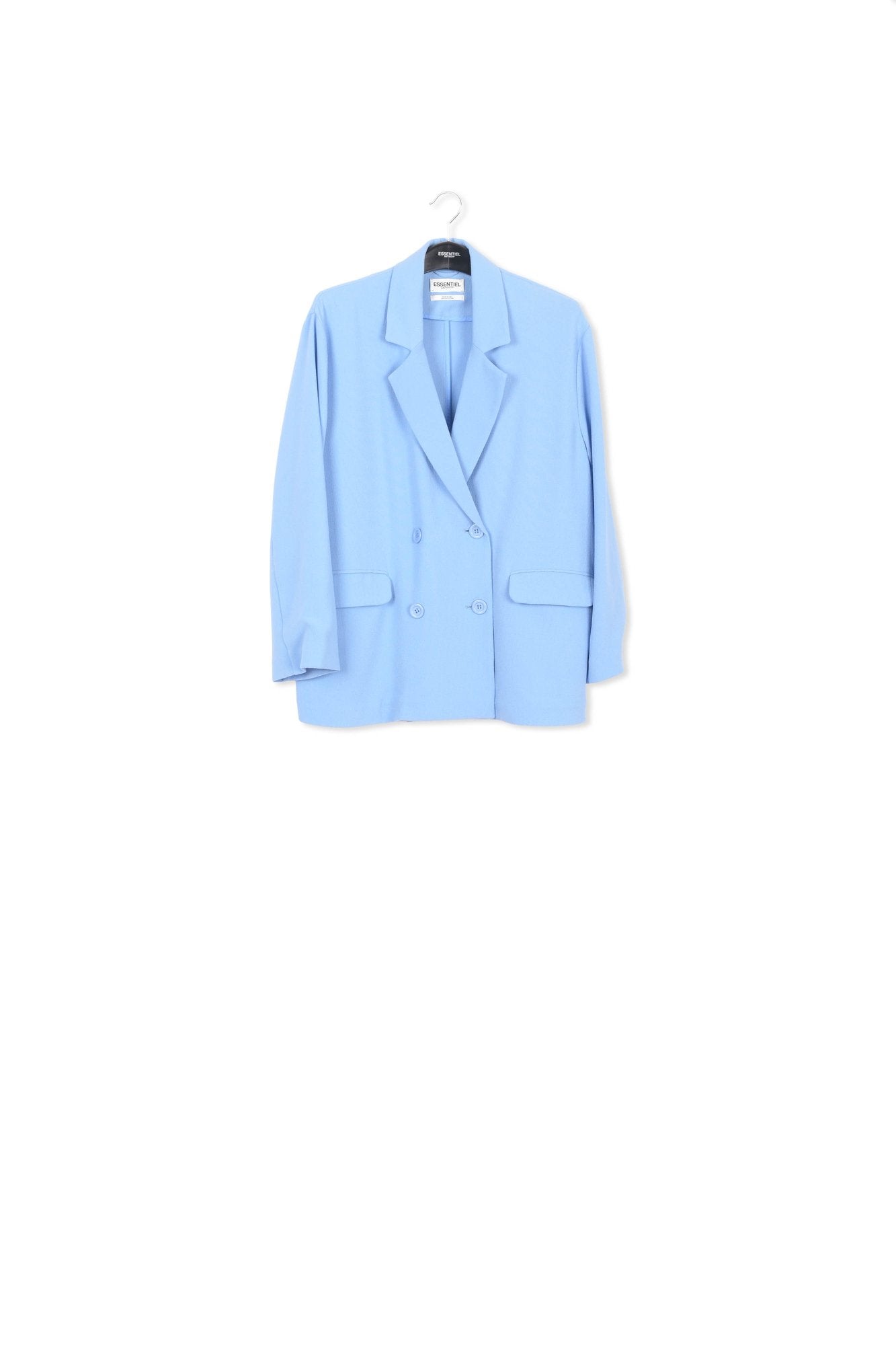 Blazer croisé bleu RE—SSENTIEL | Essentiel second hand
